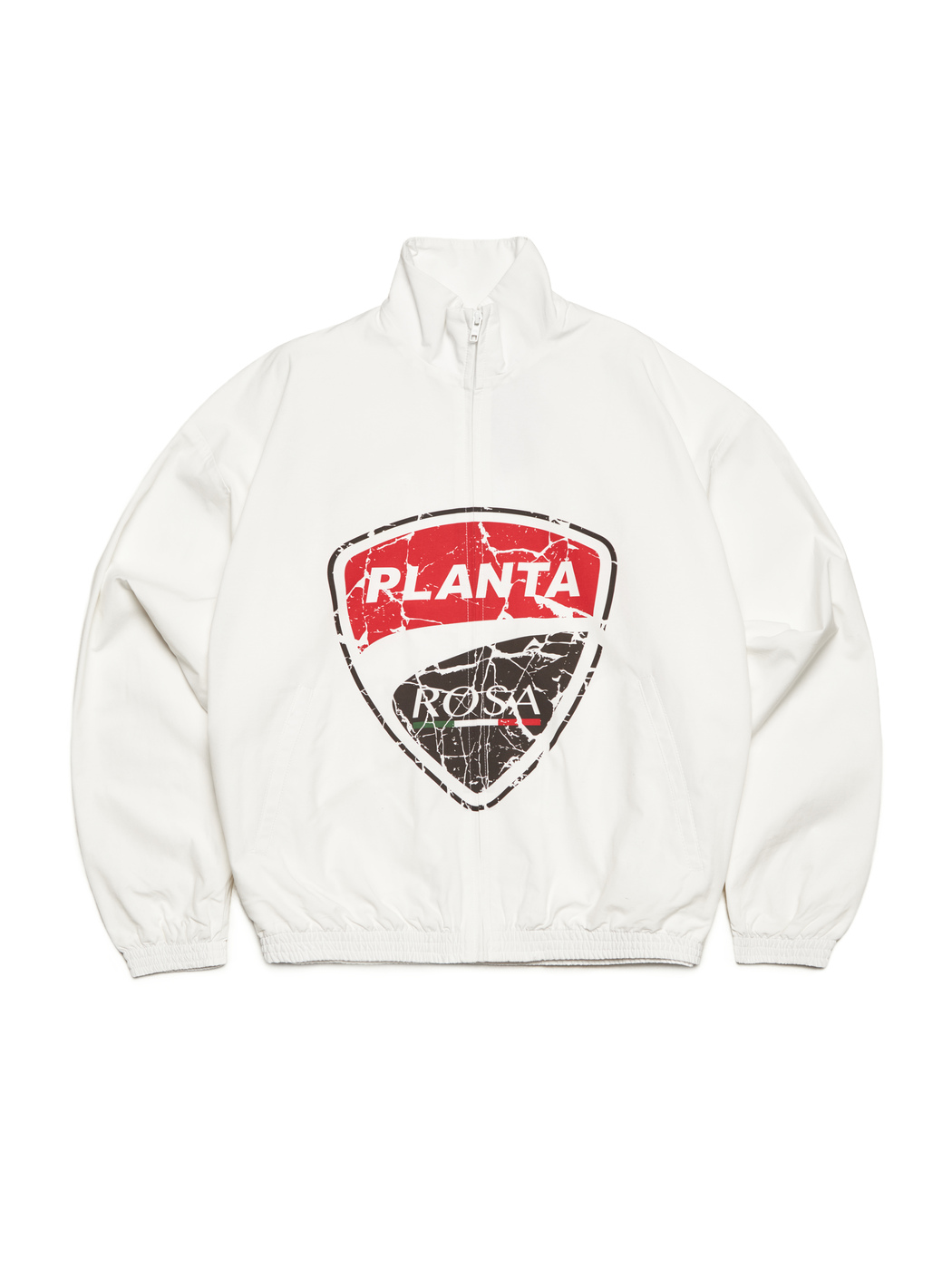 RACE PUFFER TRACK JACKET - WHITE