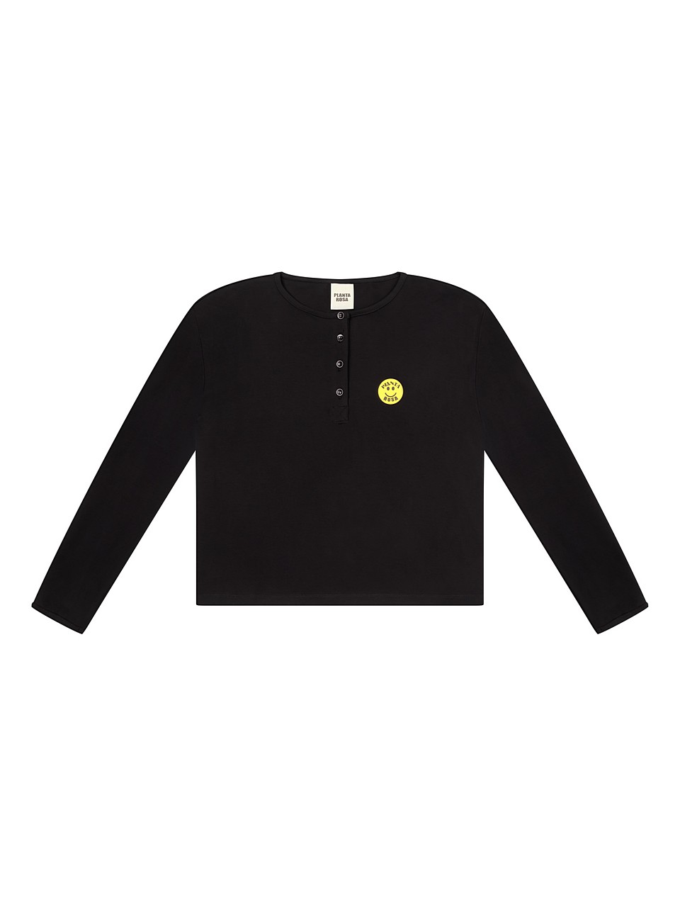YELLOW SUN LONG SLEEVE  POLO 280-BLACK