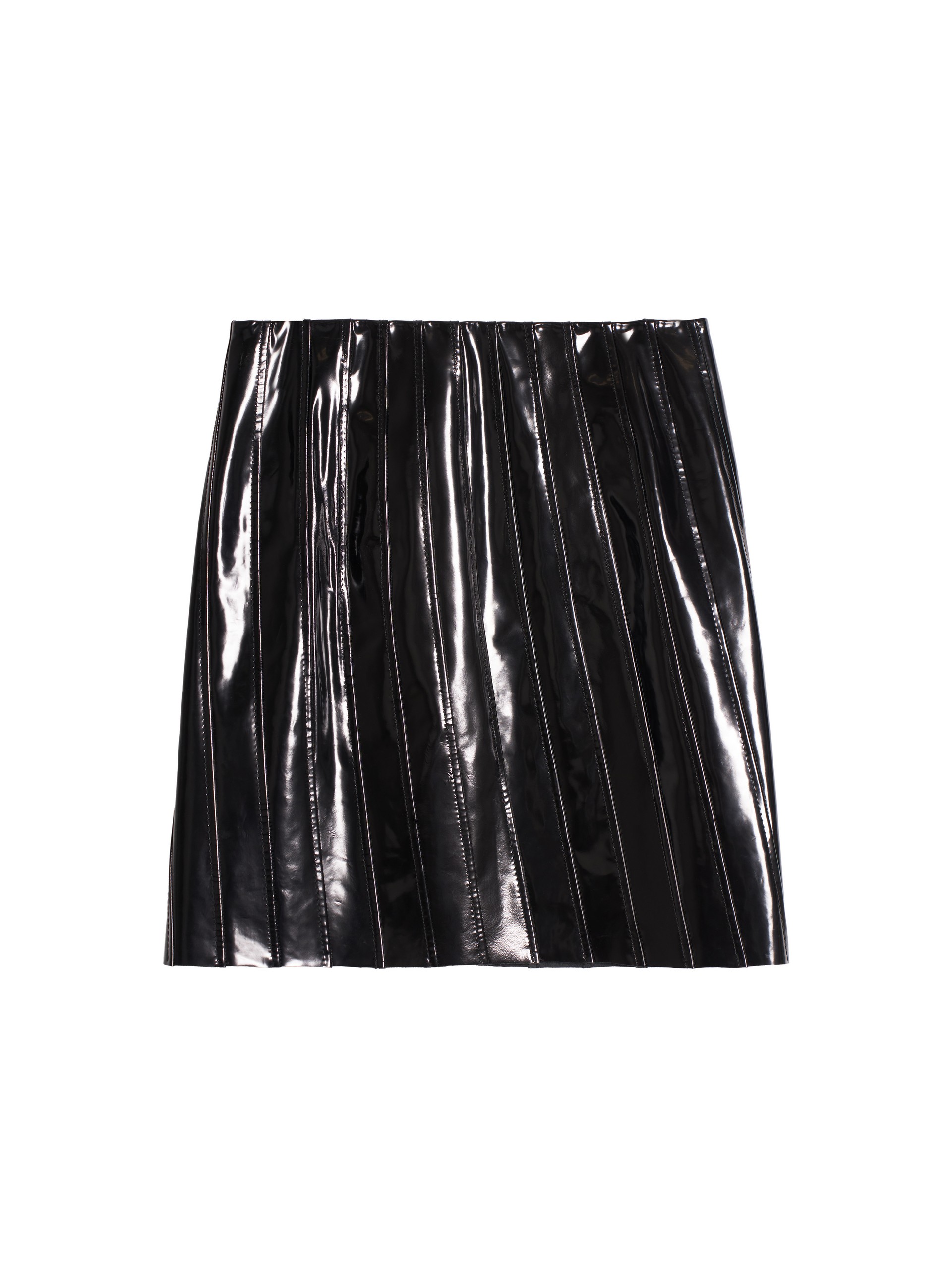 VINYL LEATHER SKIRT