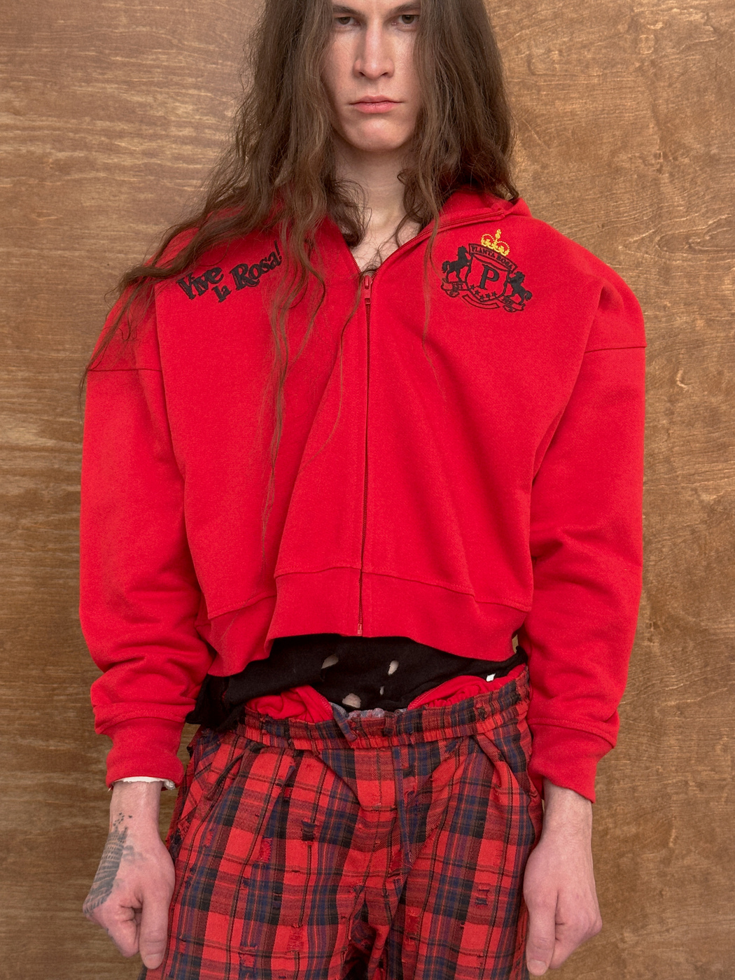 BLAZON-POCKET ZIP HOODIE