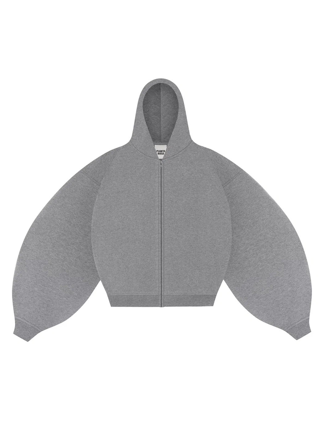 ZIP HOODIE 470-DUSKY GREY VELVET
