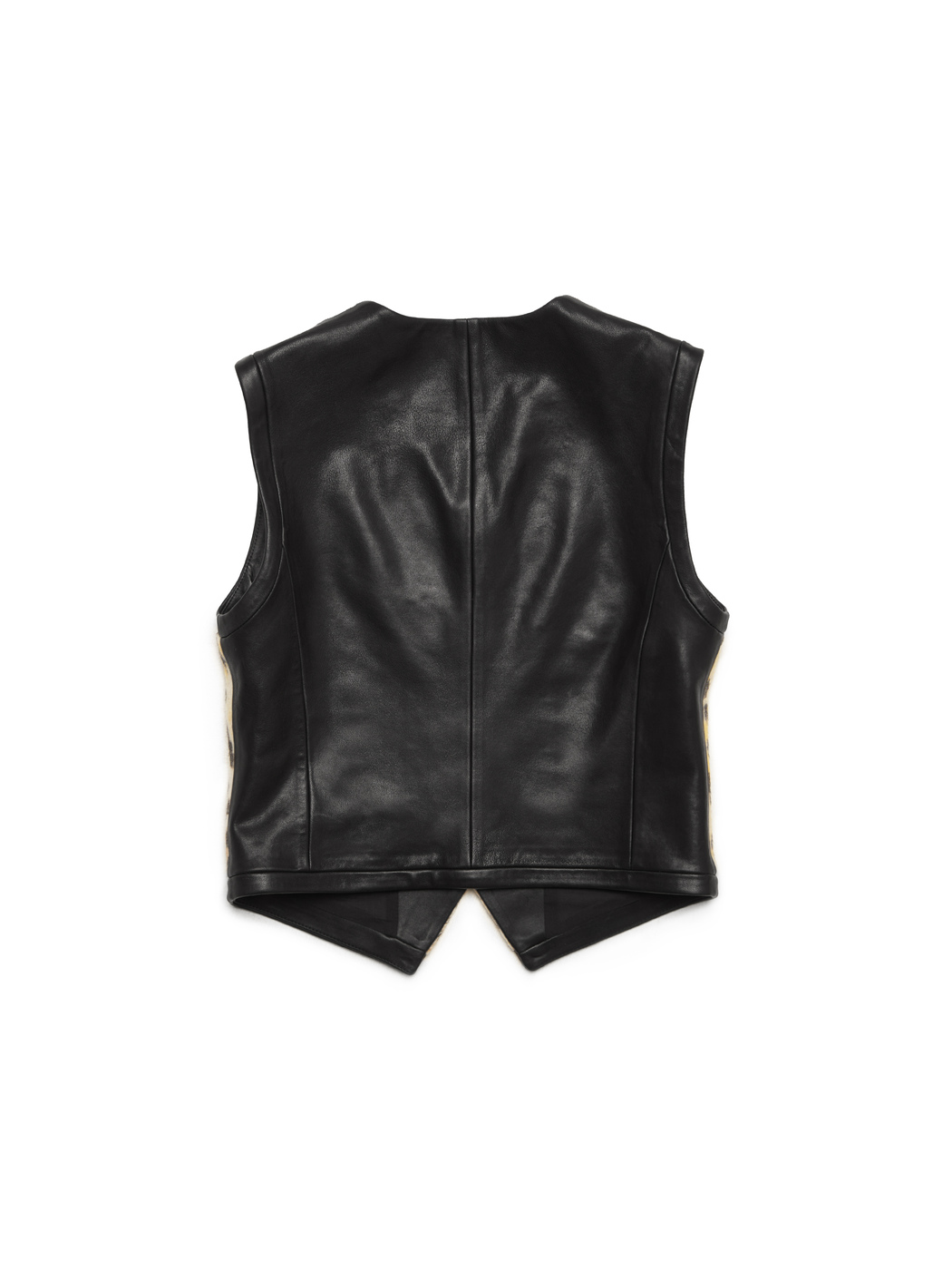 LEATHER VEST LEO-PATTERN