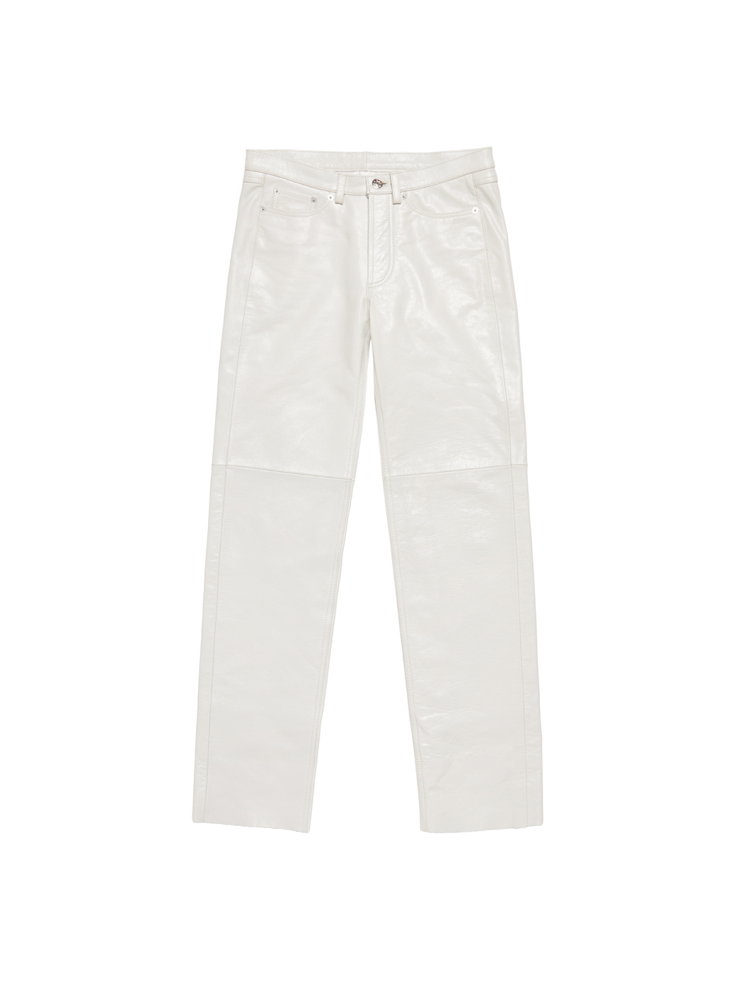 PANTS  A-LEATHER - WHITE
