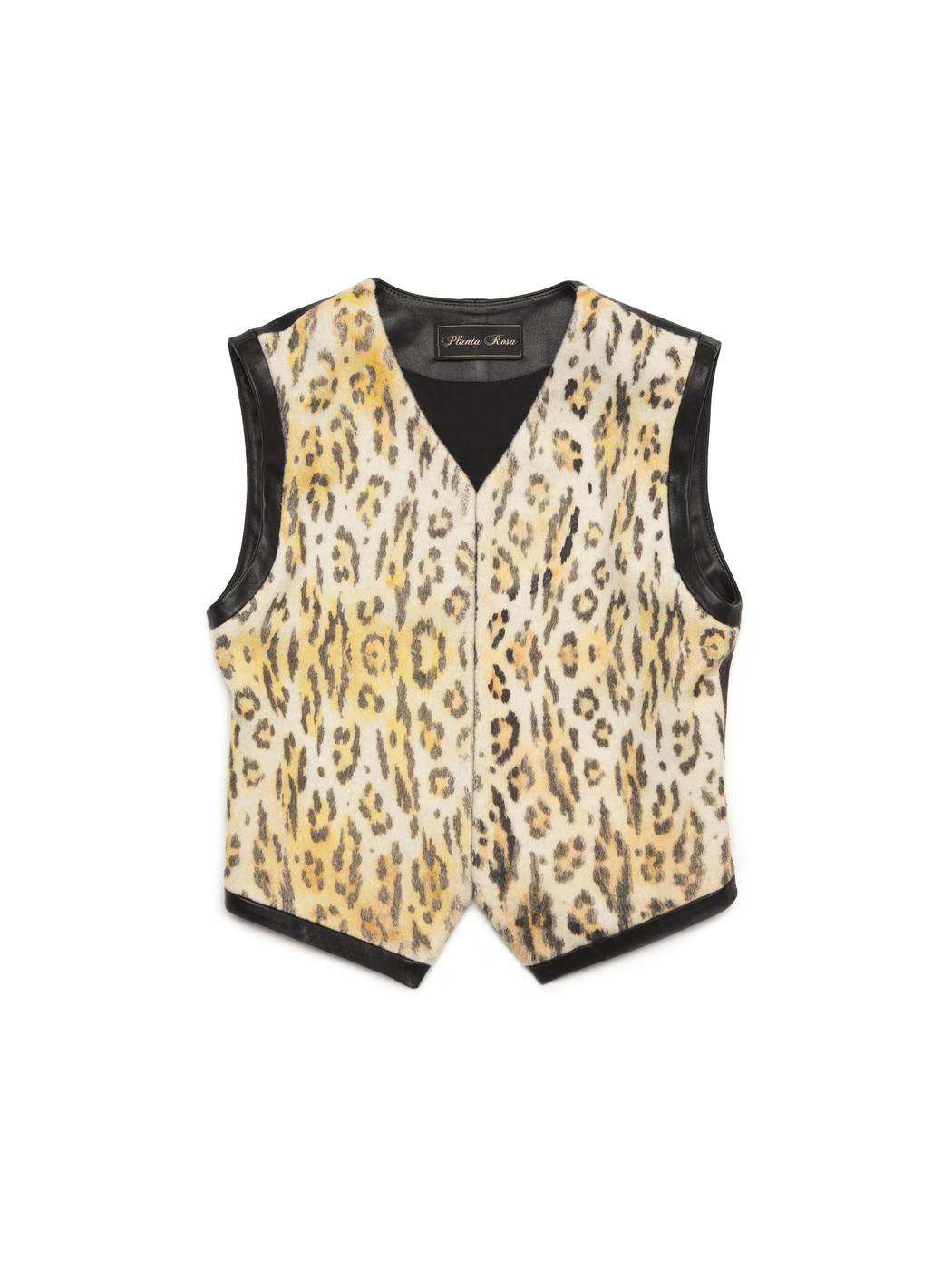 LEATHER VEST LEO-PATTERN