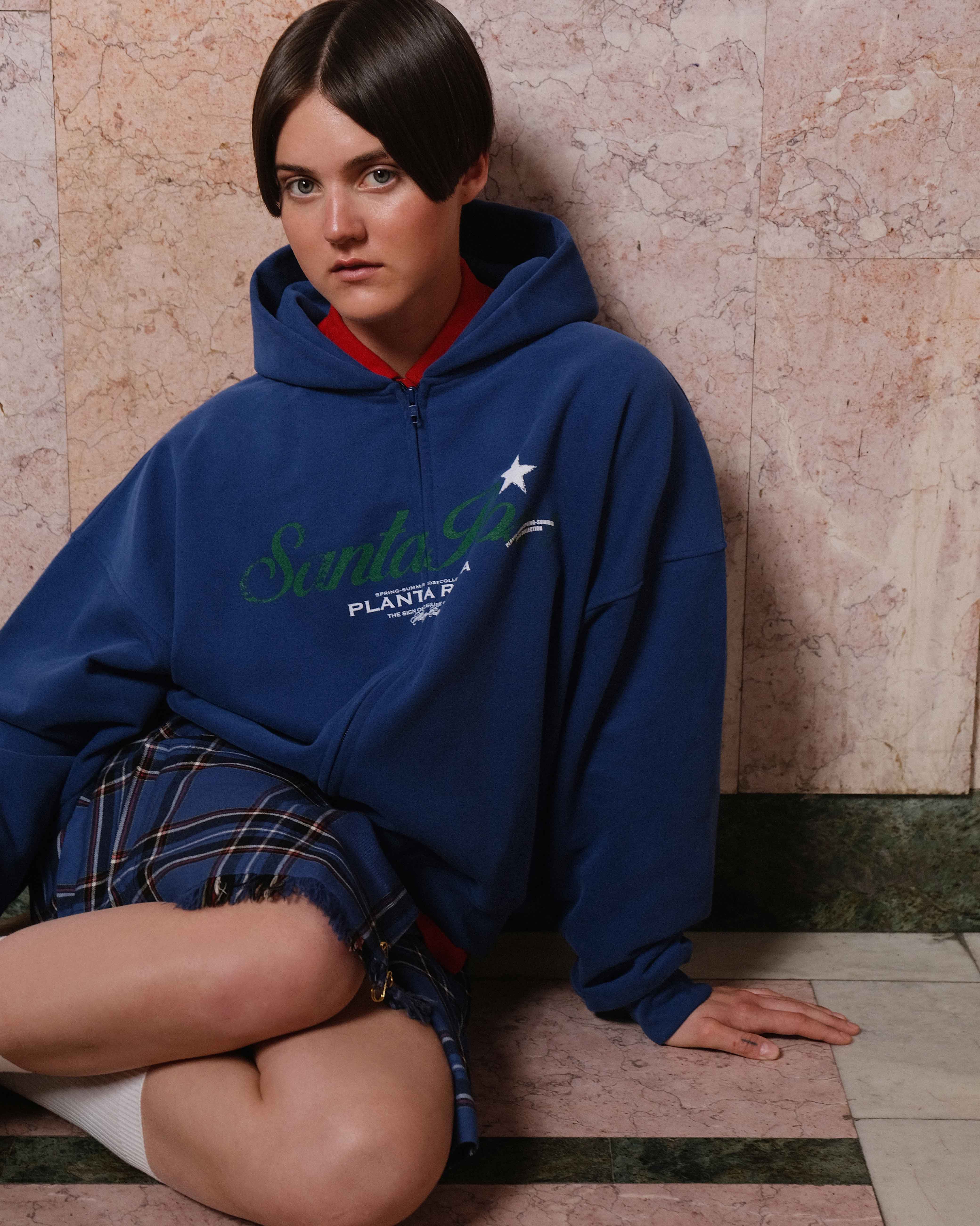 SANTA STAR ZIP HOODIE