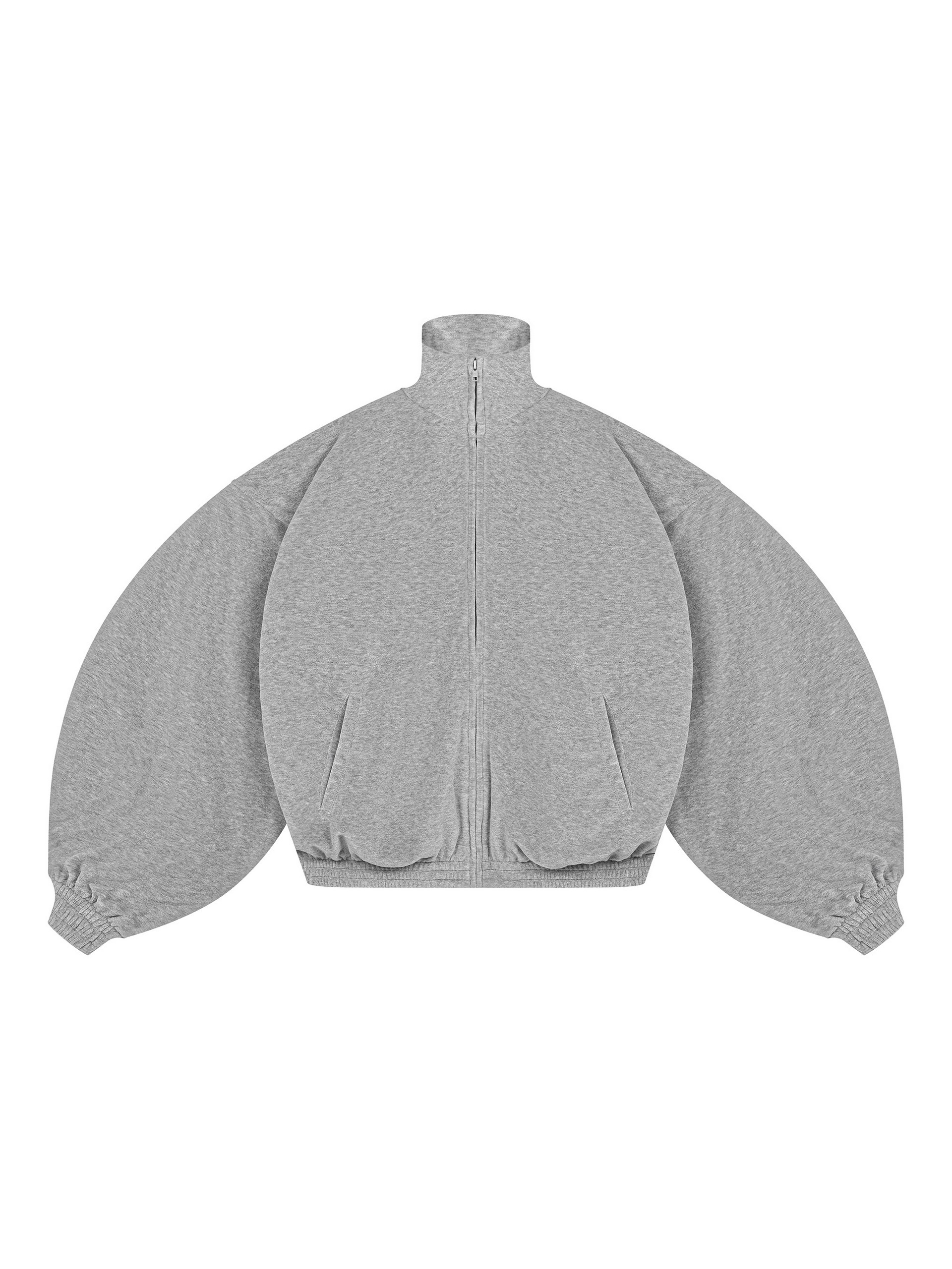 TRACK JACKET - GREY  VELOURS