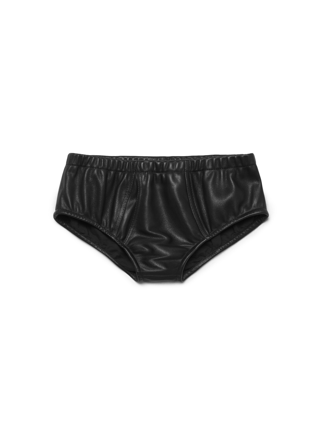 MINI-SHORTS LEATHER BLACK