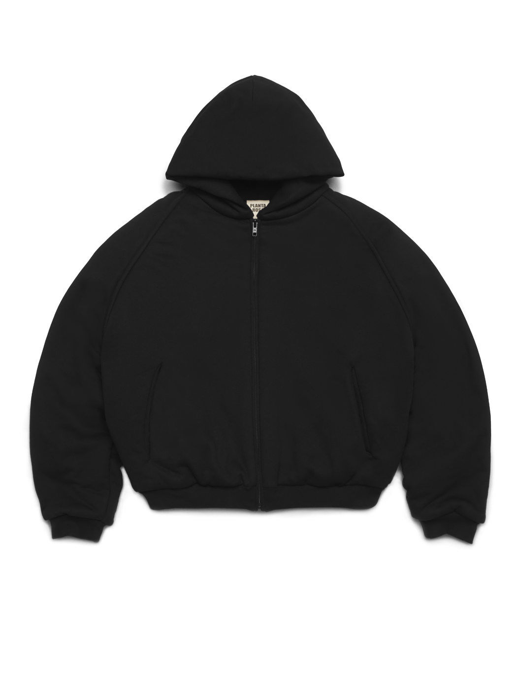 BOMBER HOODIE -  BLACK