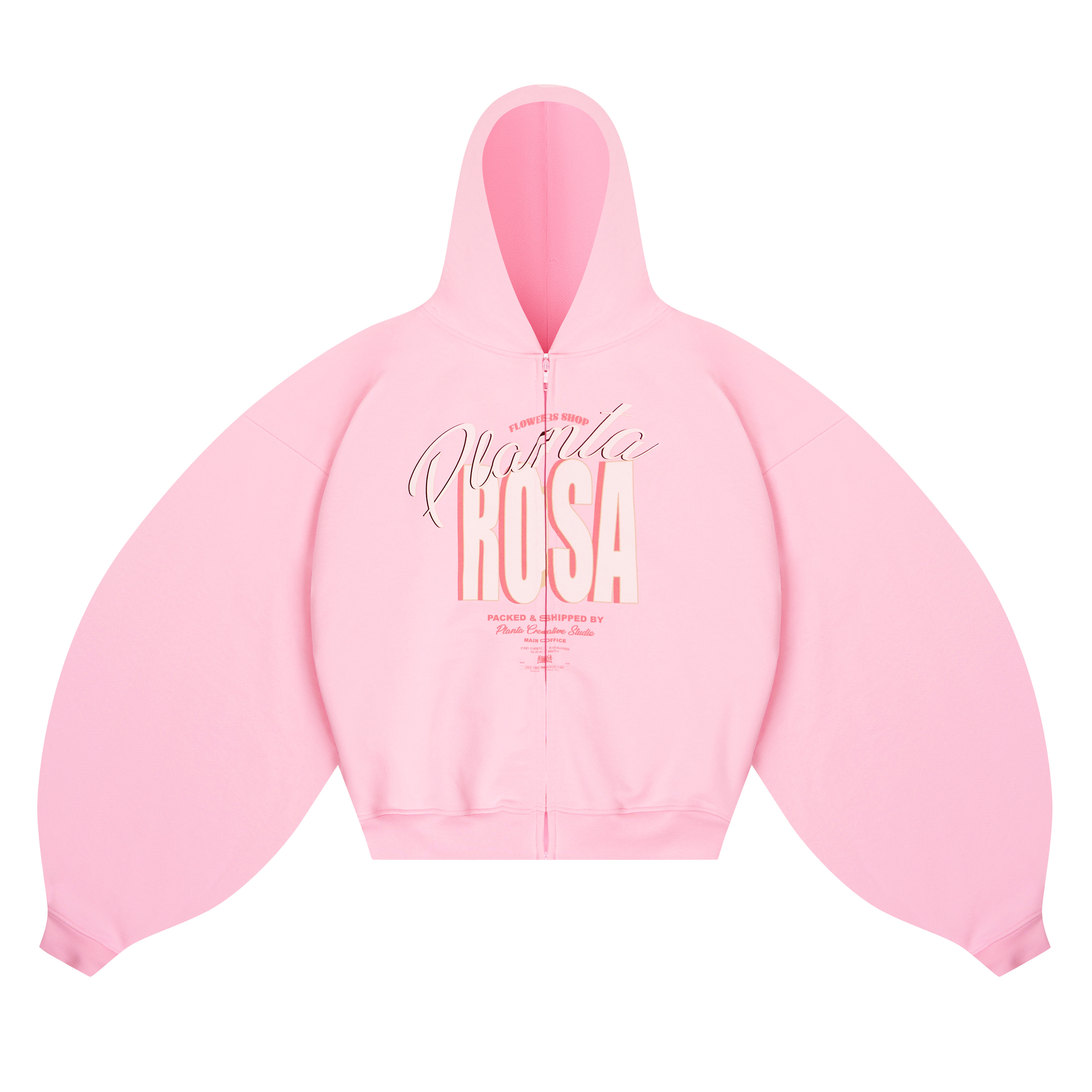 PINK VIBES ZIP HOODIE