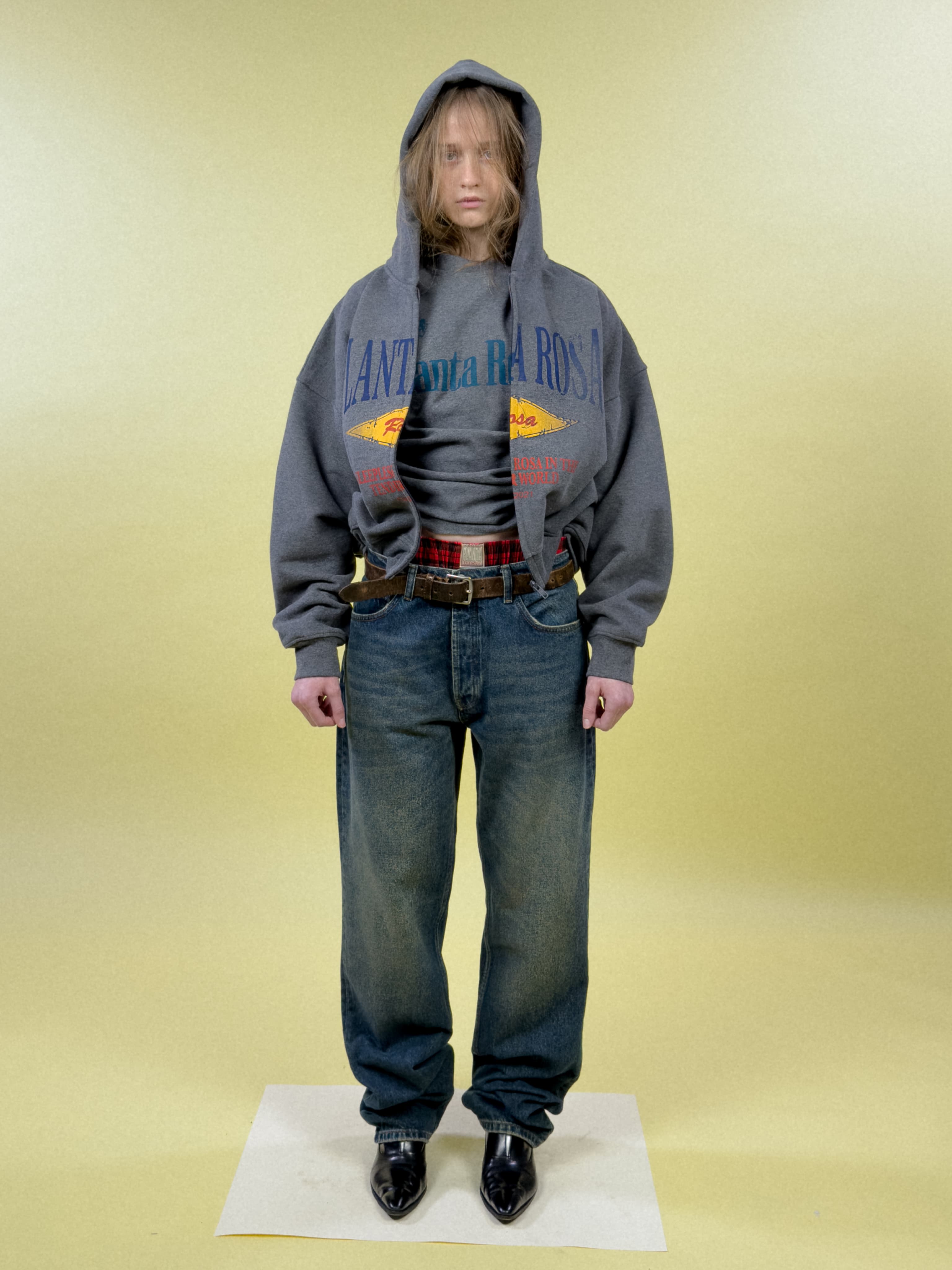 TENDER-CRIMSON ZIP HOODIE