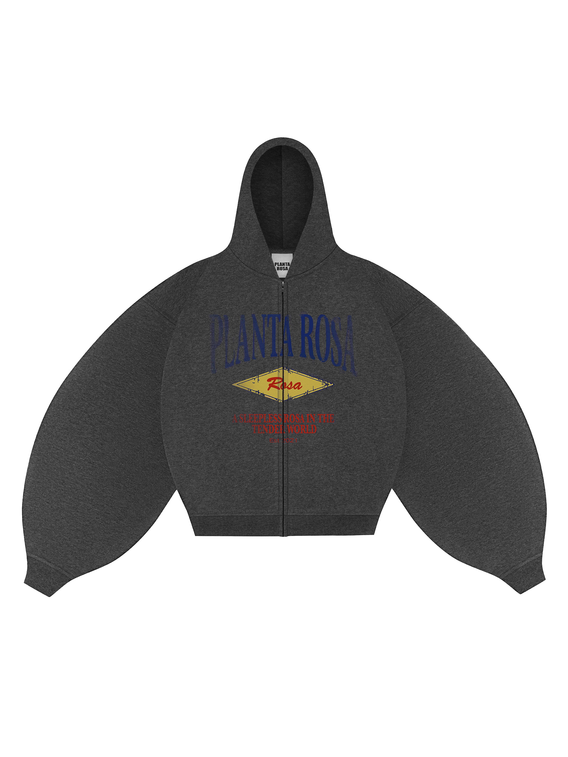 TENDER-CRIMSON ZIP HOODIE