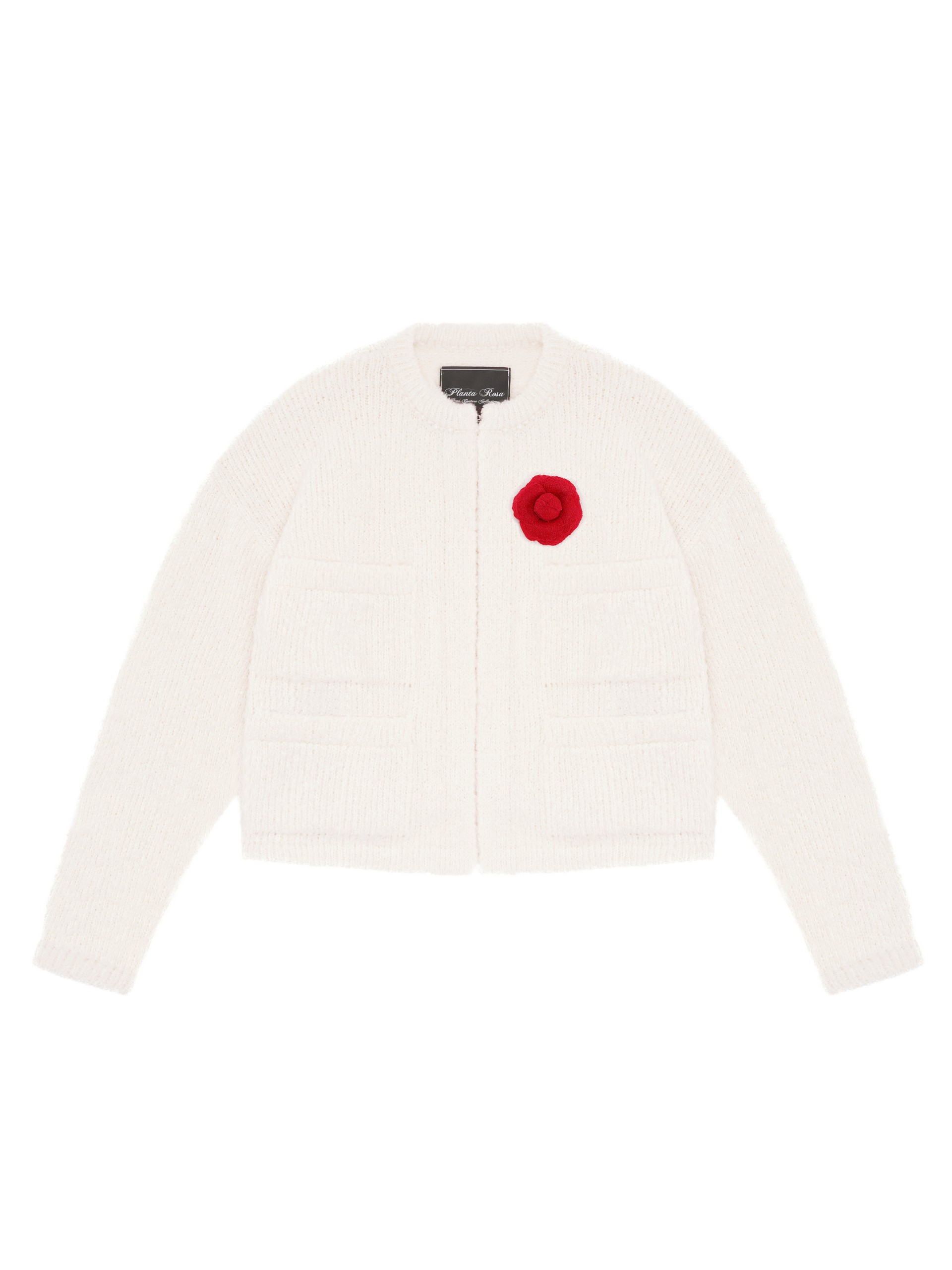 FLOWER CARDIGAN - VANILLA 