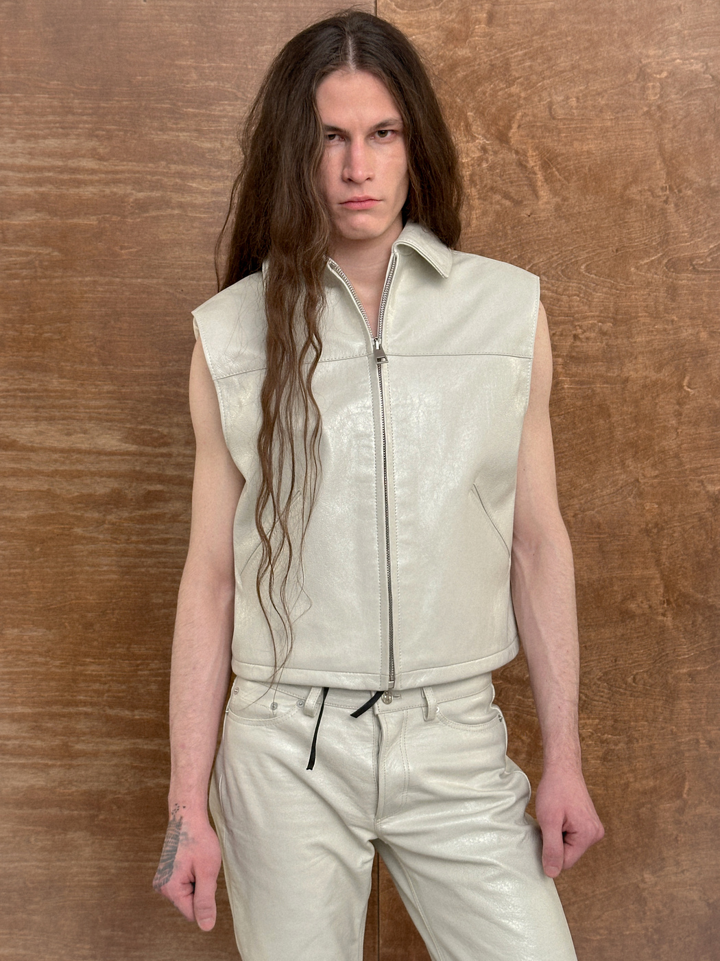 LEATHER VEST