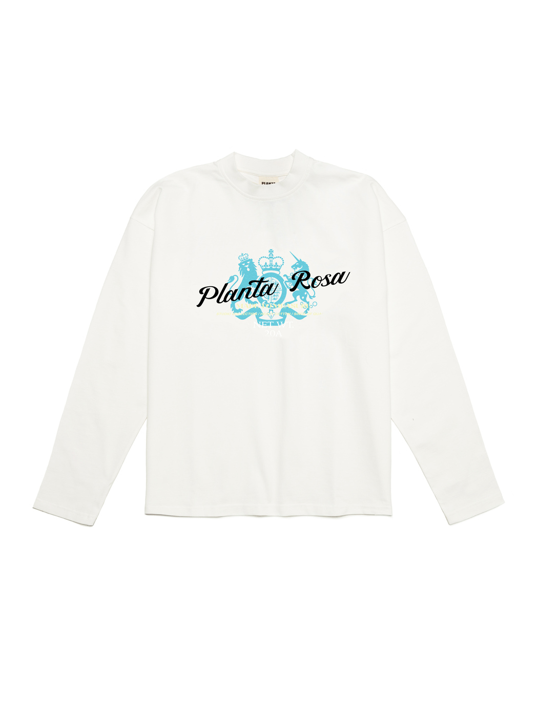 CREST-STRIKETHROUGH LONG SLEEVE 250-VANILLA