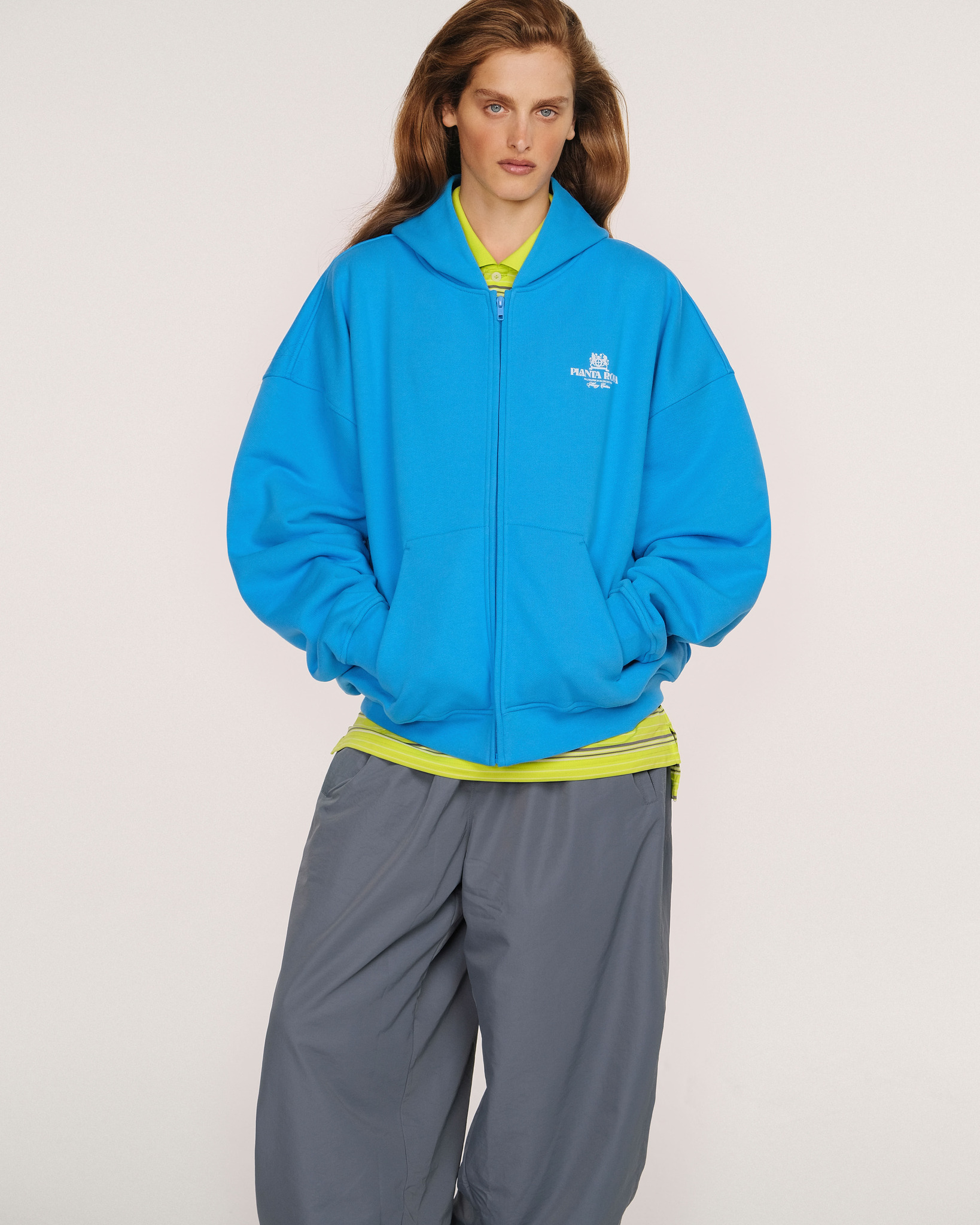 PLANTA ROSA ZIP HOODIE