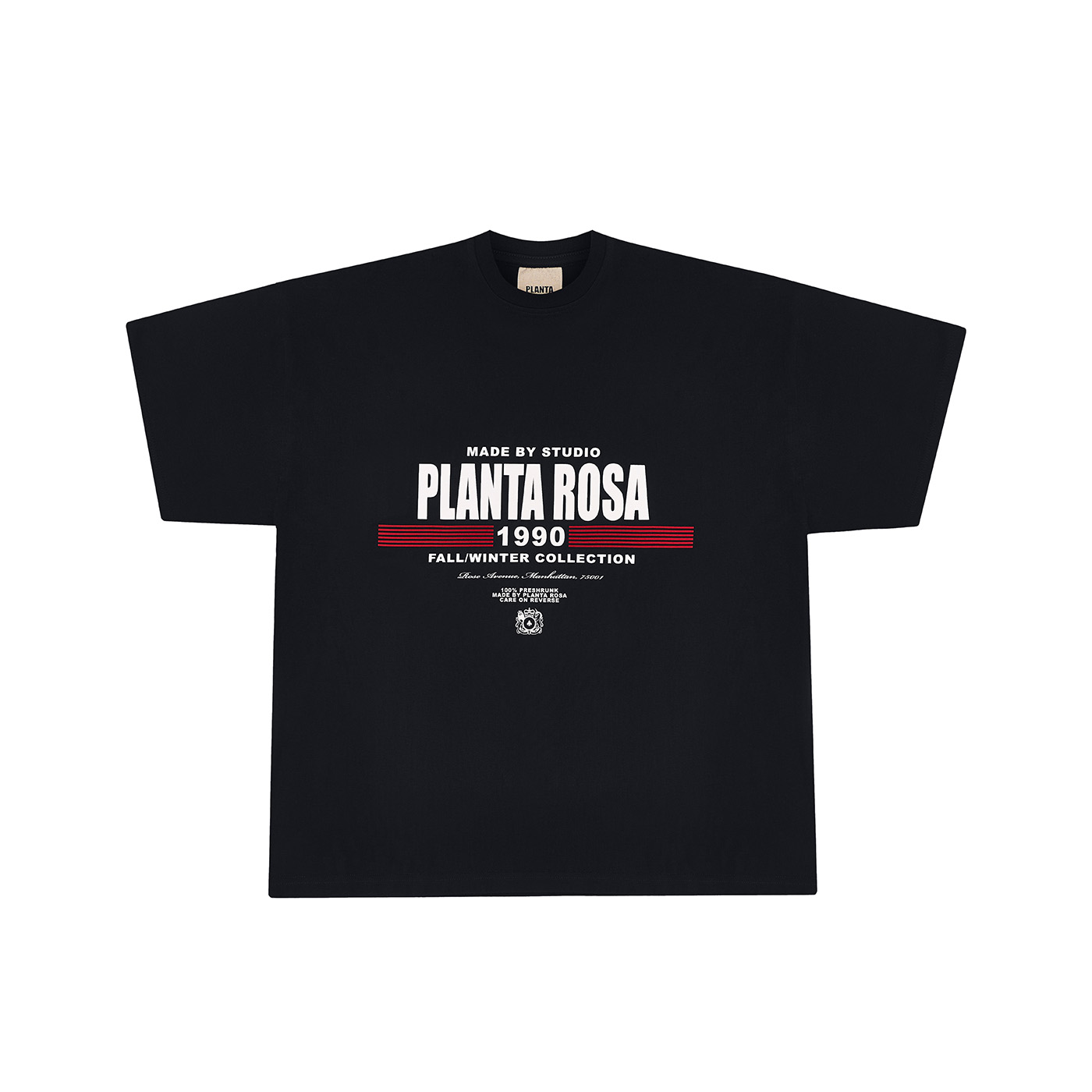 ROSE AVENUE T-SHIRT 190-BLACK