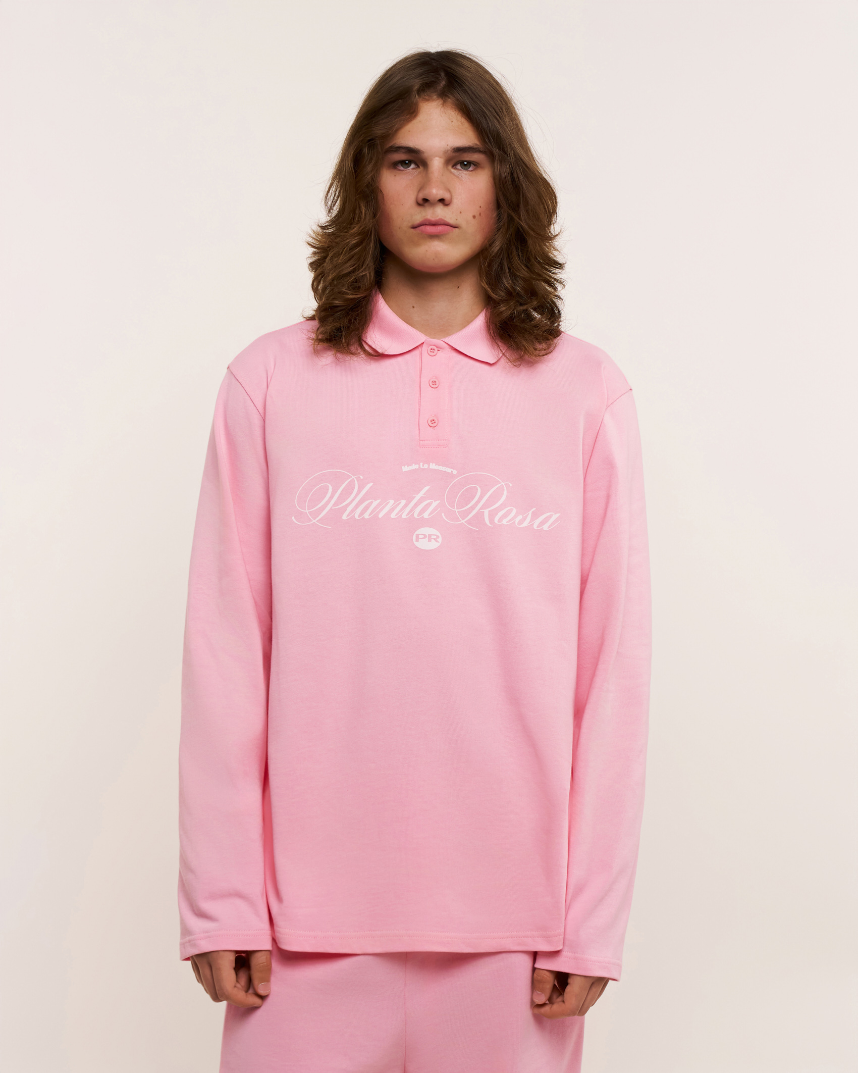 ITALIC-WHITE POLO LONG SLEEVE
