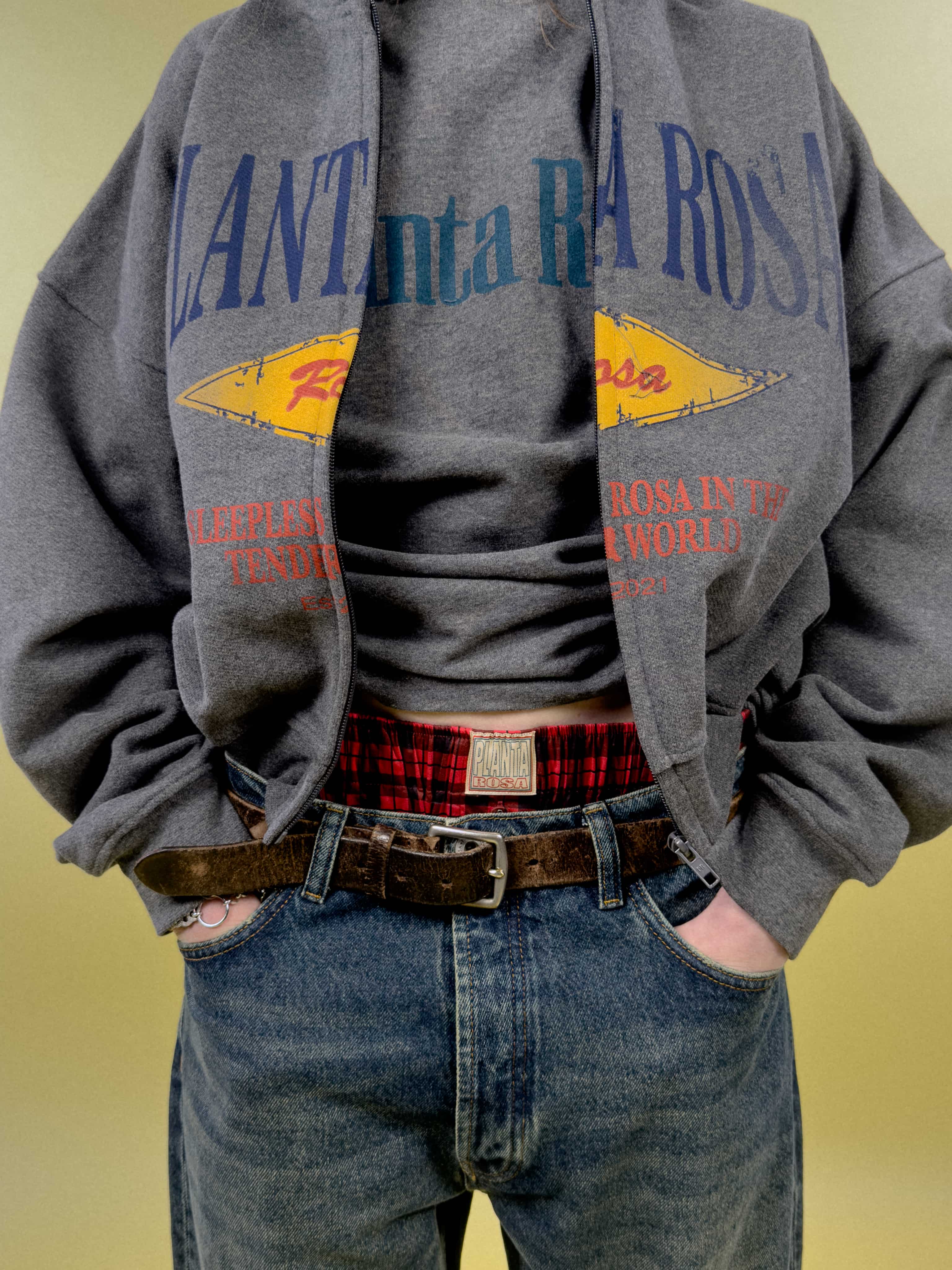 TENDER-CRIMSON ZIP HOODIE