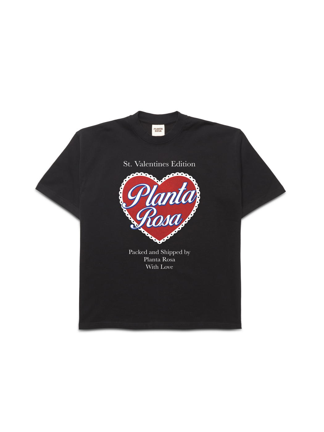 DENTELLE-HEART T-SHIRT 250-BLACK VELVET