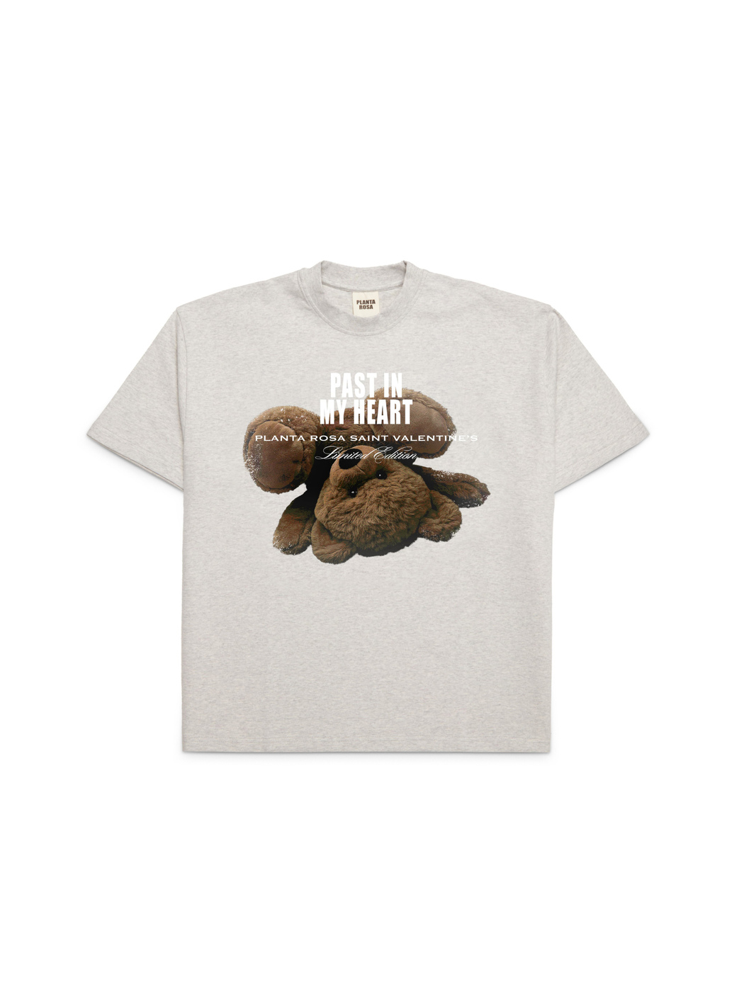 TEDDY-PAST T-SHIRT 250-VANILLAGREY VELVET