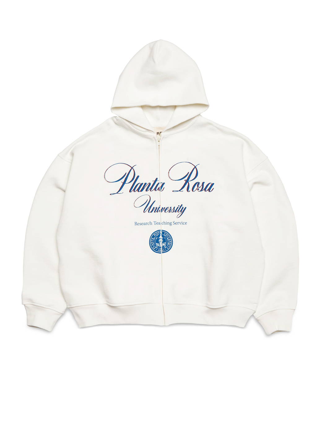 UNIVERSITY ZIP HOODIE 470-VANILLA VELVET