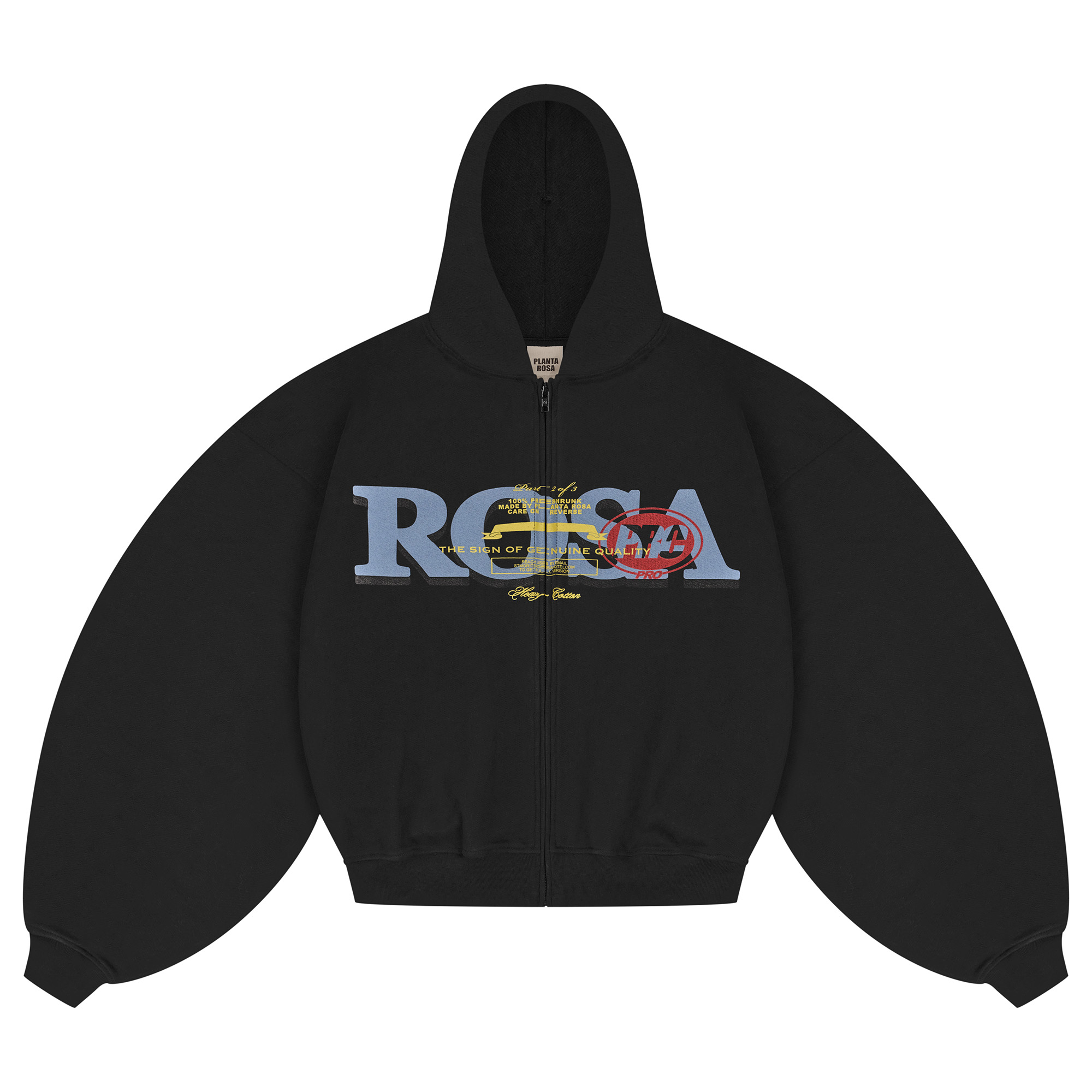 ROSA-EFFECT ZIP HOODIE