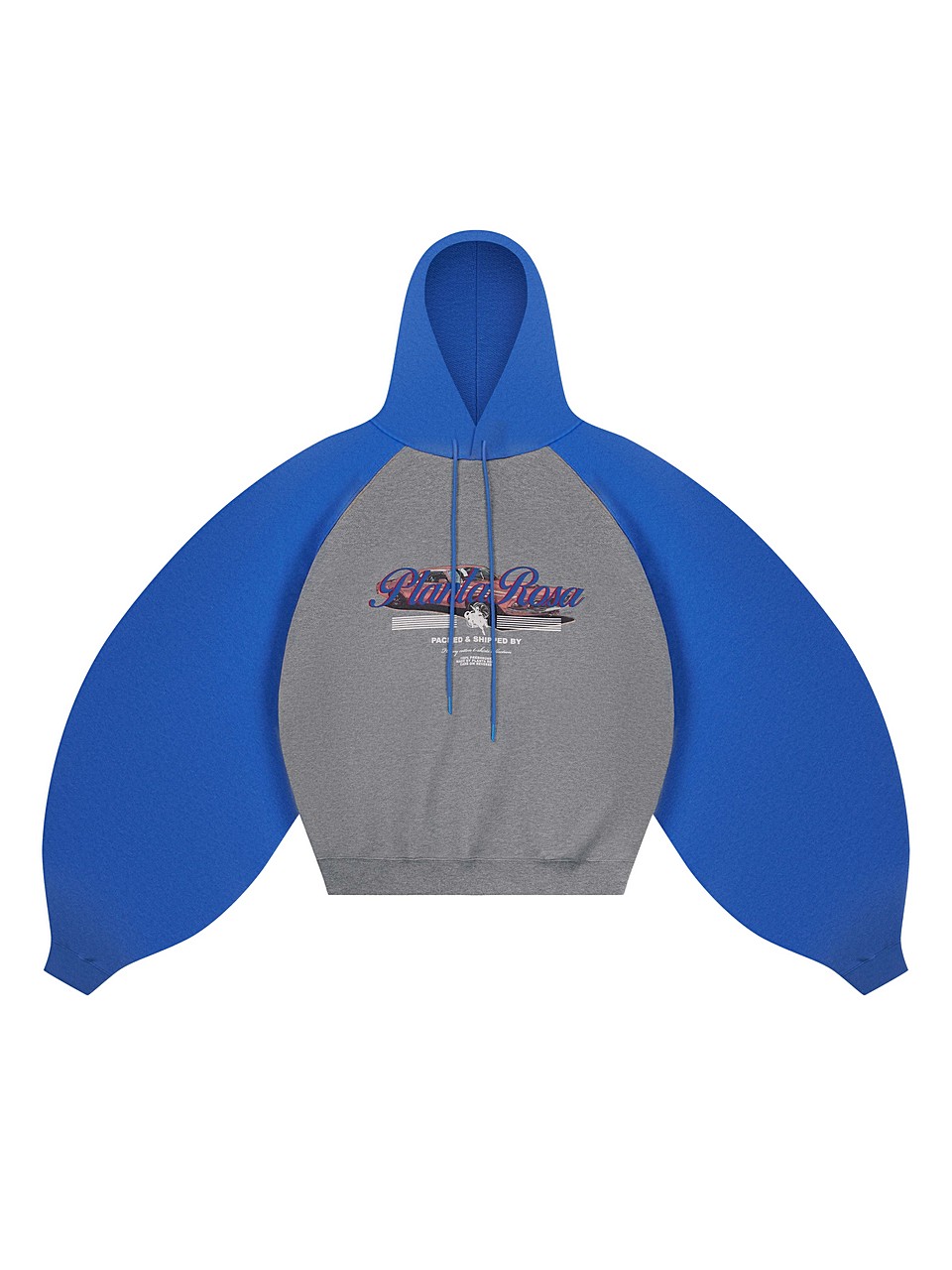 CAR-RACING HOODIE 470-GREYBLUE MELANGE