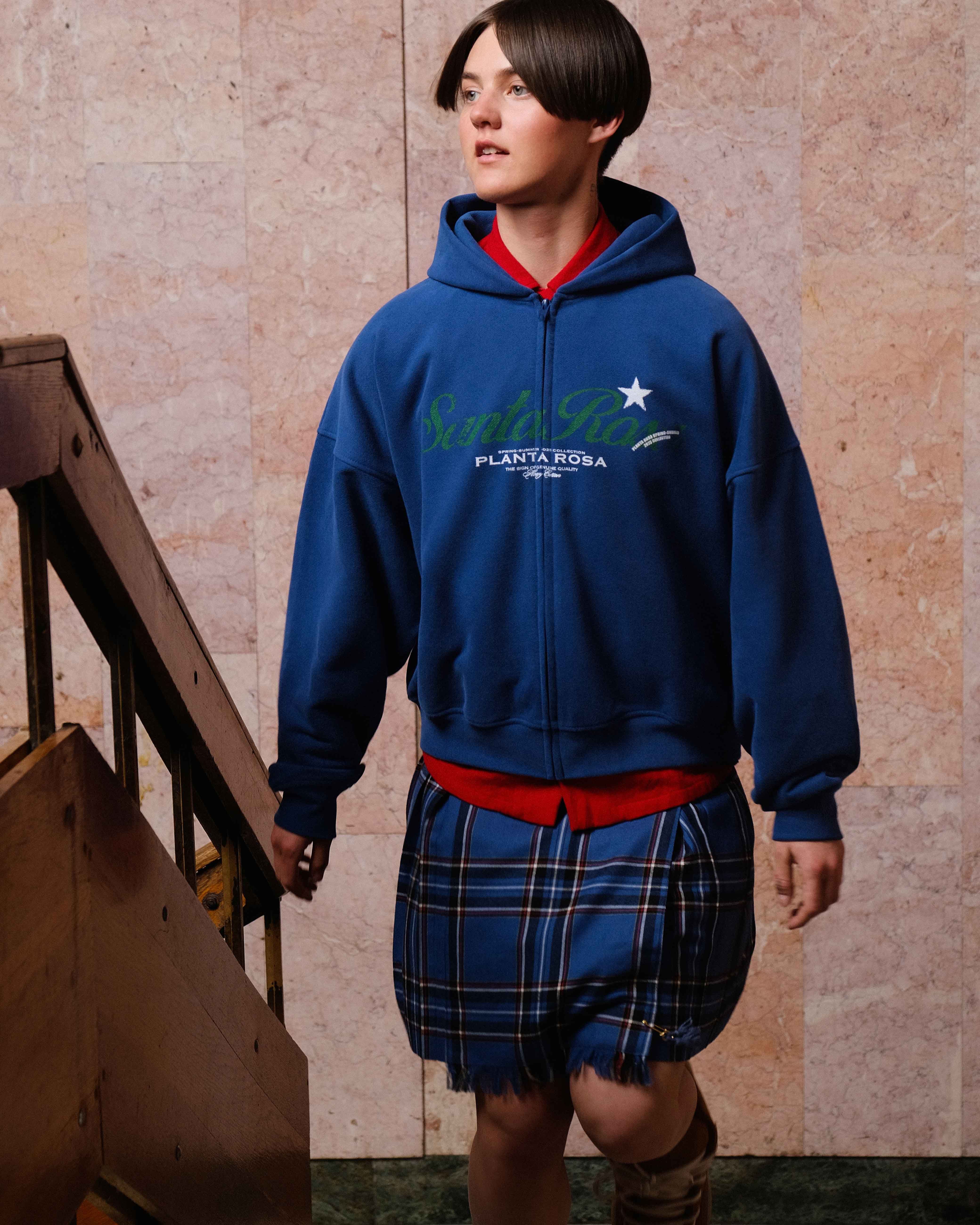 SANTA STAR ZIP HOODIE