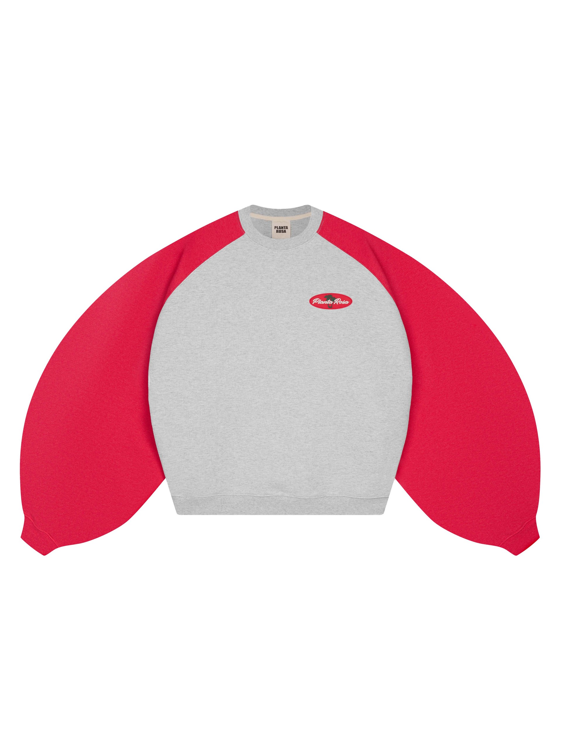 PALM SWEATSHIRT 470-GREYRED MELANGE