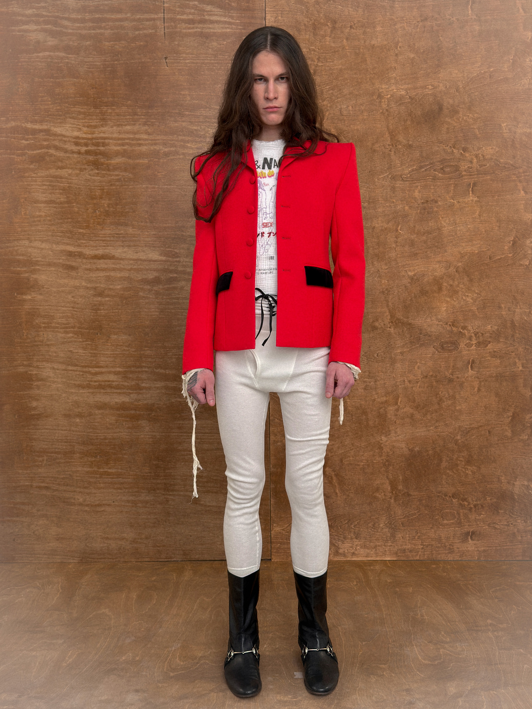 JACKET RED WOOL