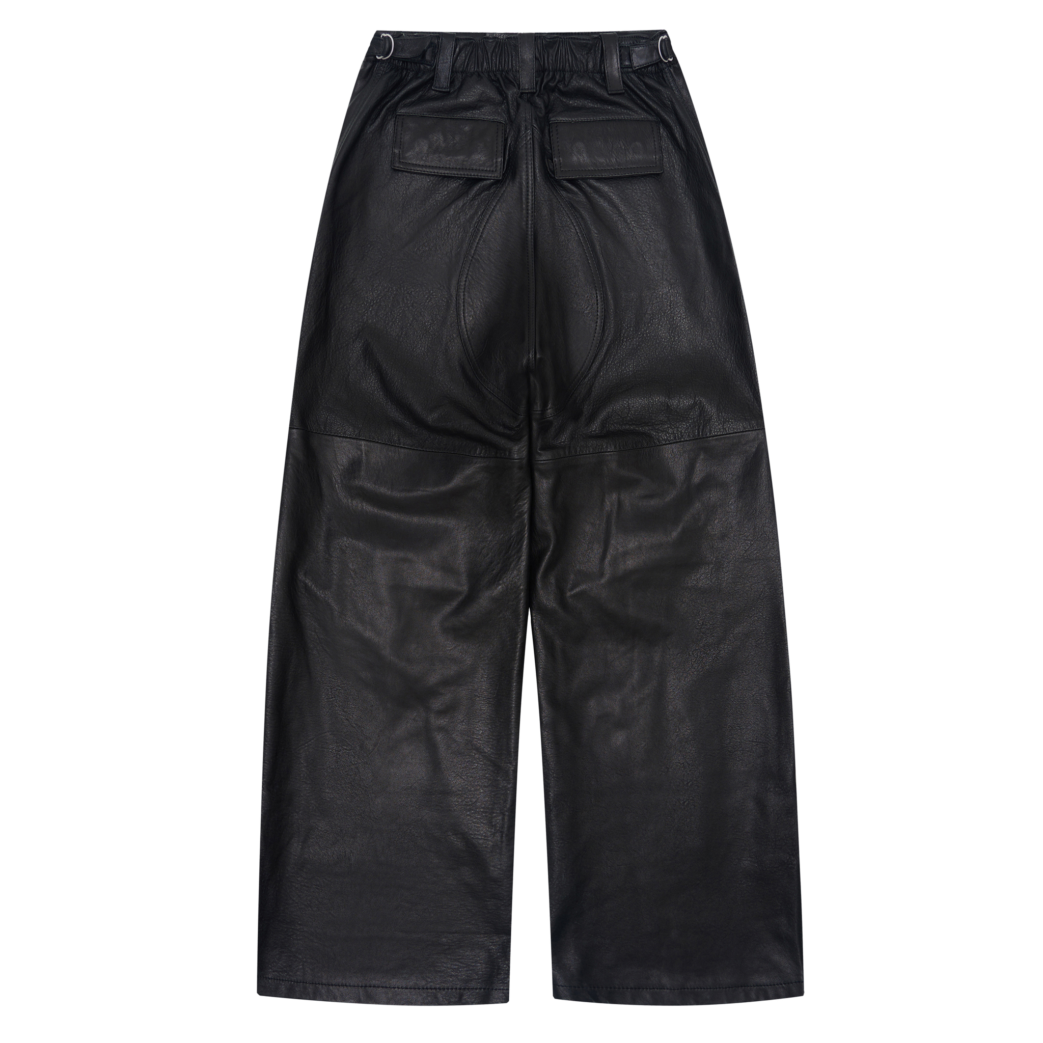 LEATHER CARGO PANTS