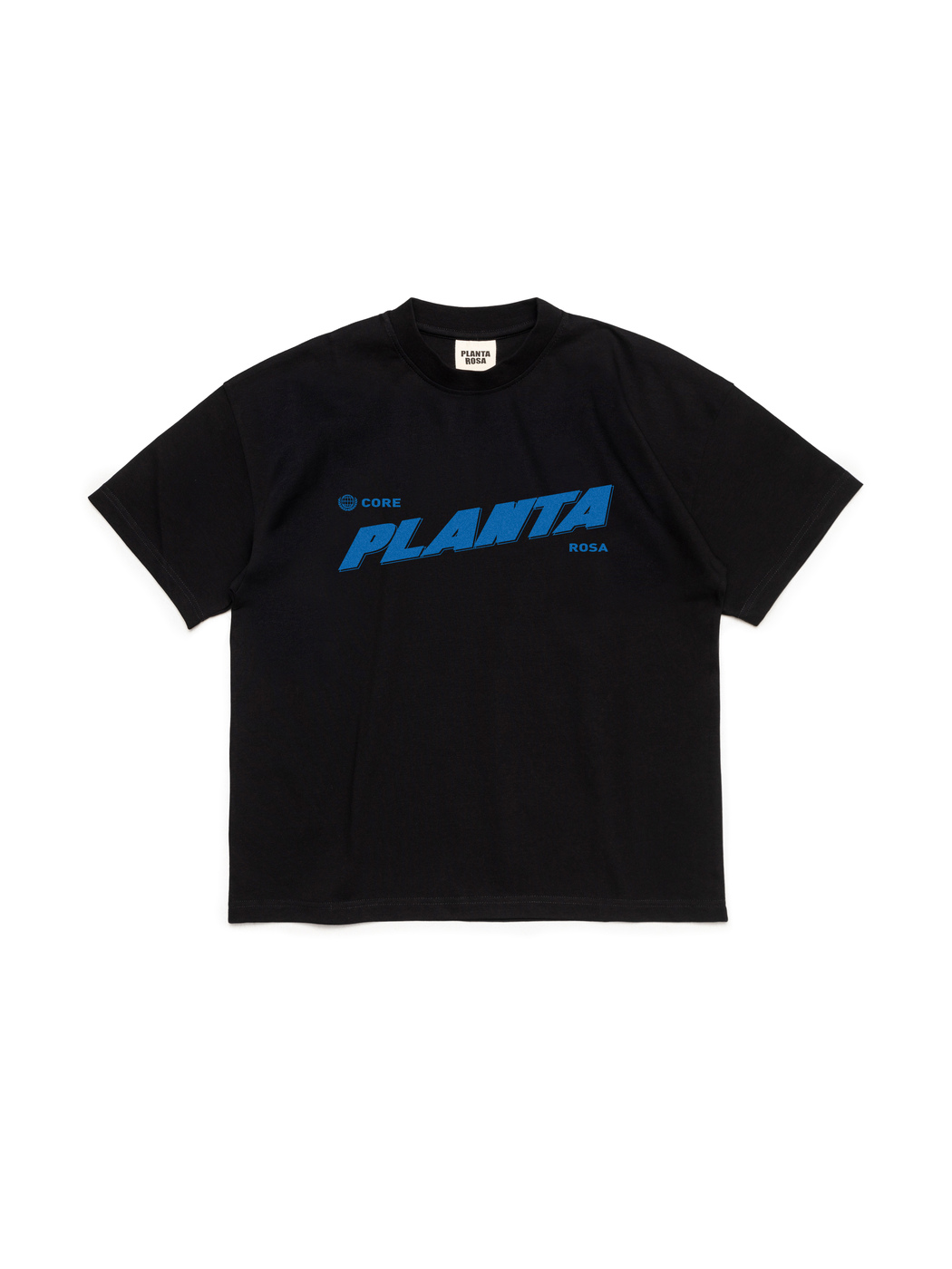 BLUE-CORRESPONDECE T-SHIRT 250-BLACK VELVET