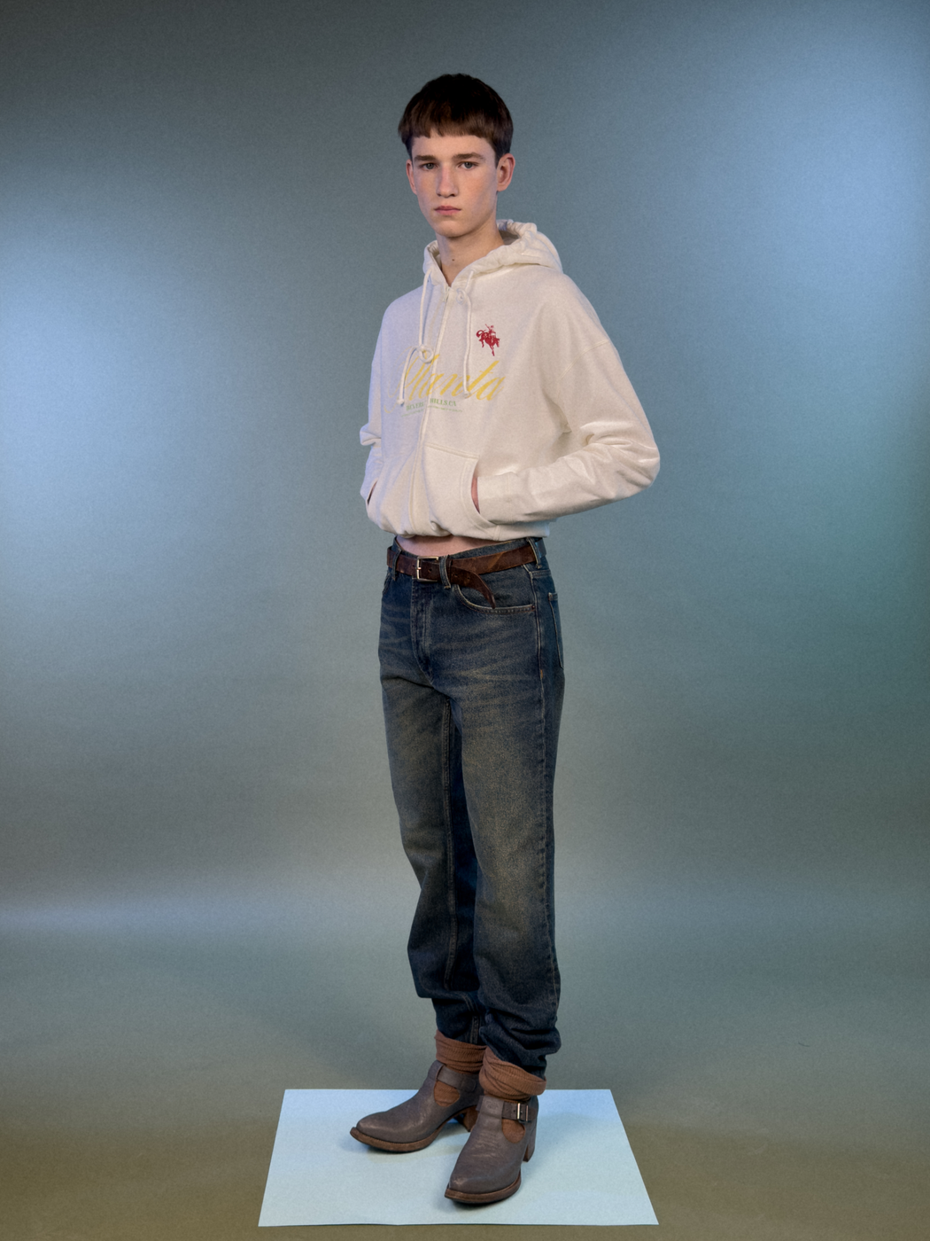 RODEO ITALIC ZIP HOODIE