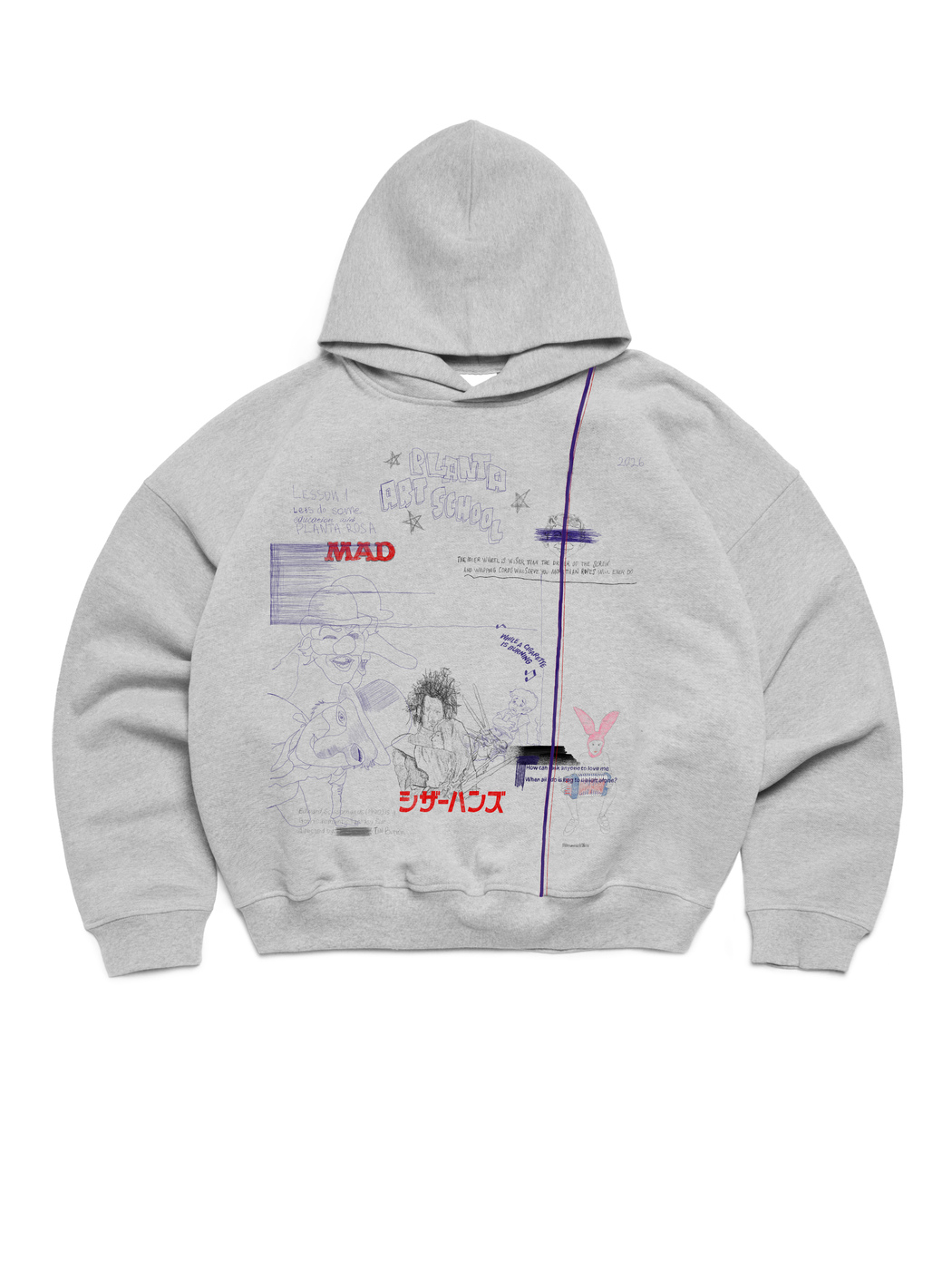 MADNESS HOODIE 470-GREY VELVET