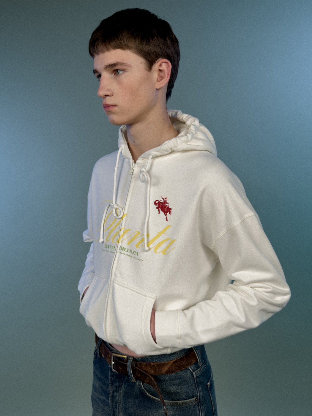 RODEO ITALIC ZIP HOODIE