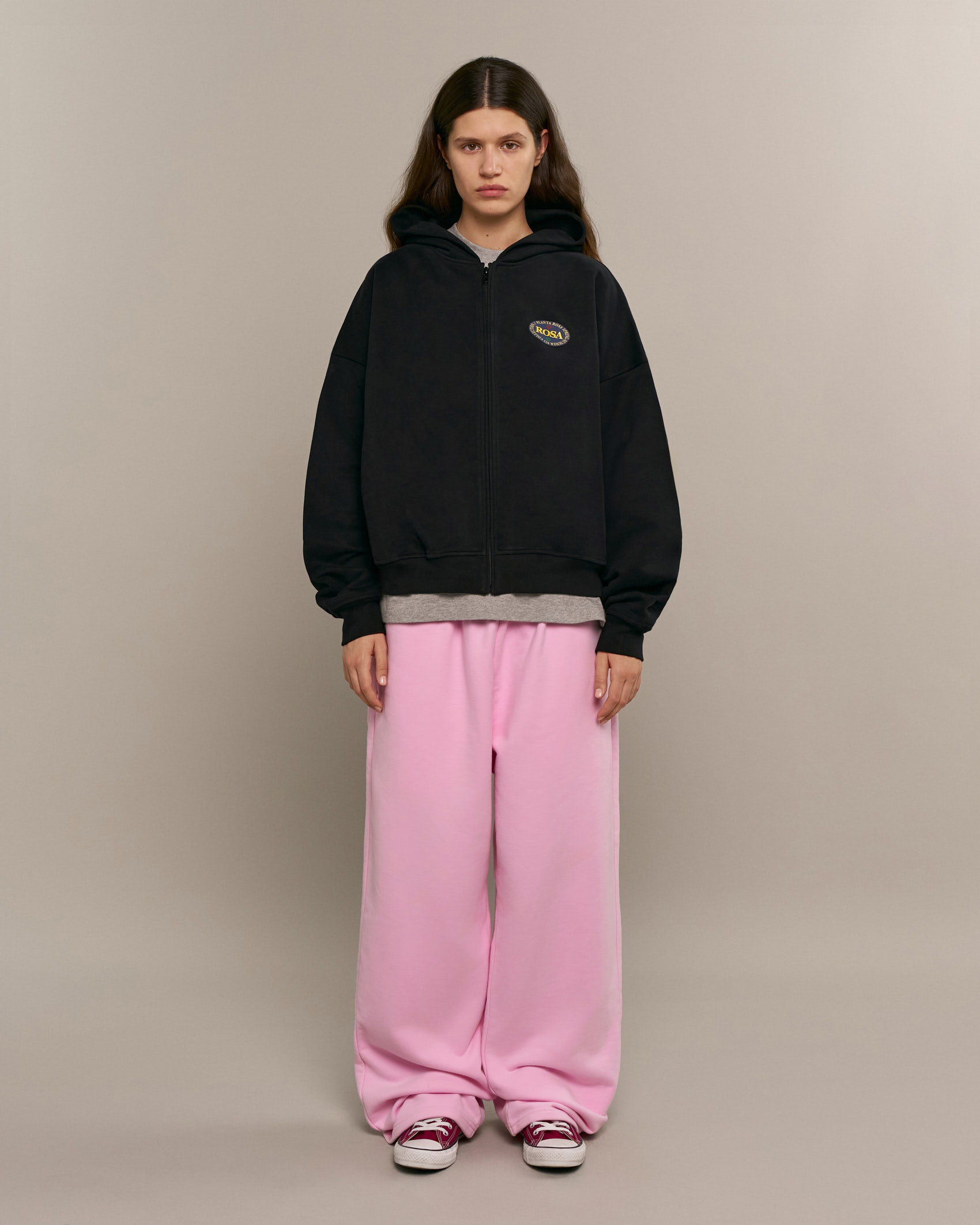 POKET-ROSA ZIP HOODIE