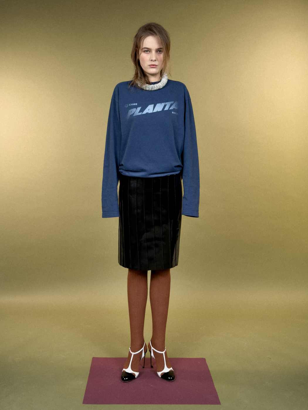 BLUE-CORRESPONDECE LONG SLEEVE