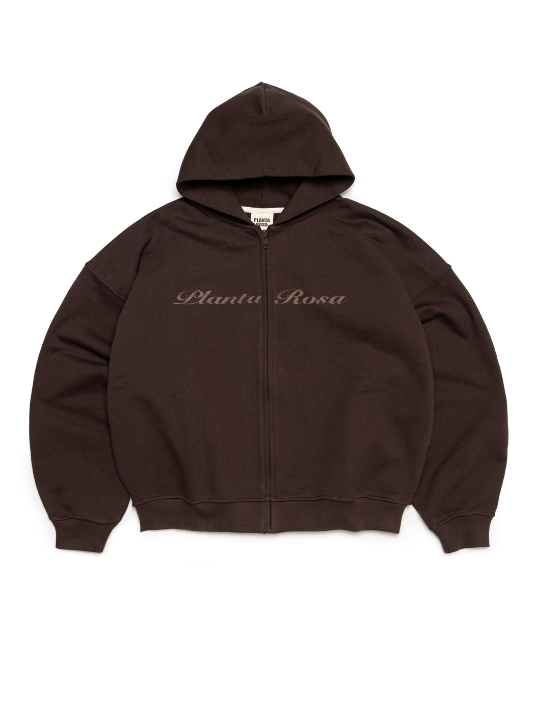 SAFFRON ZIP HOODIE 470-CHOCOLATE