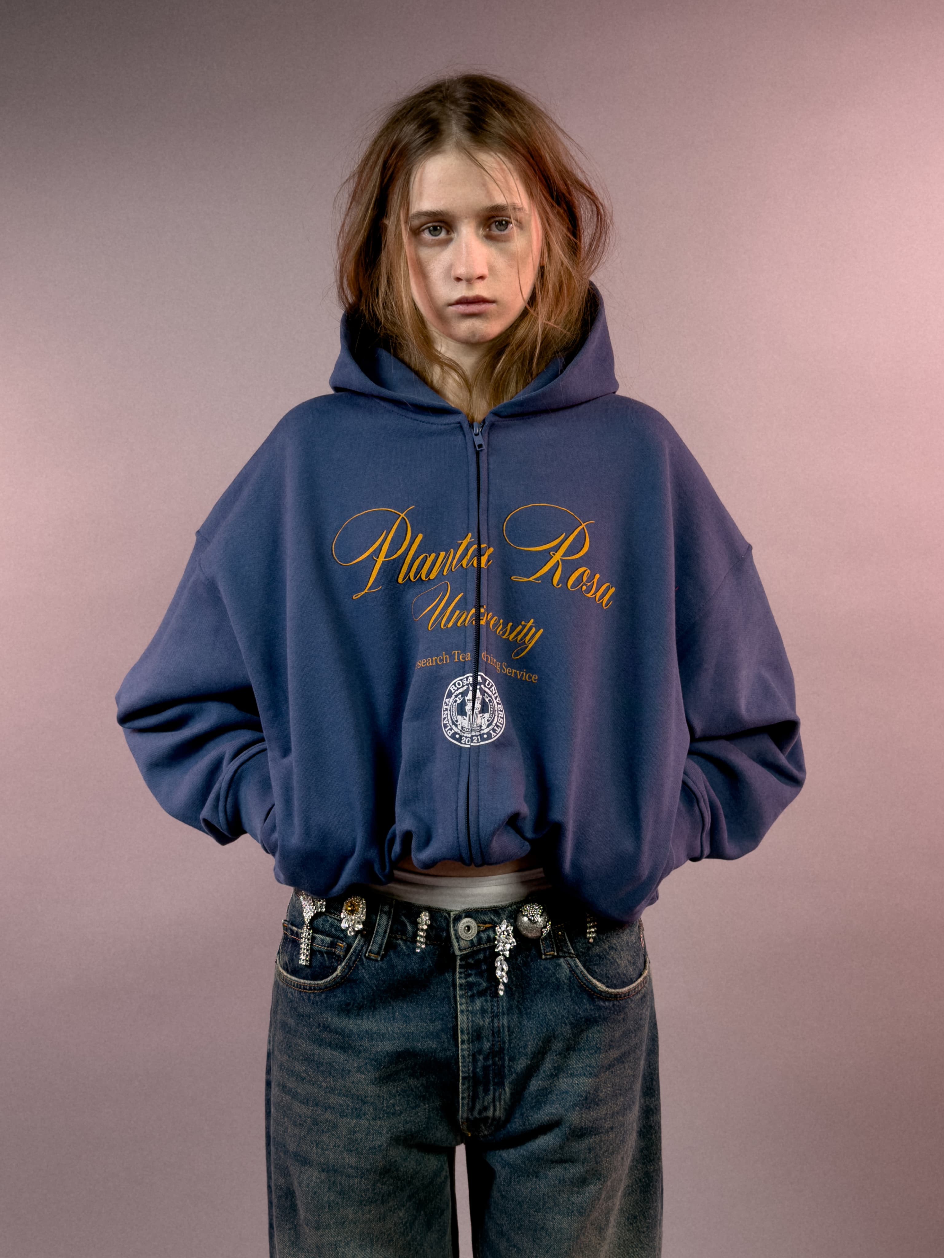 UNIVESITY ZIP HOODIE