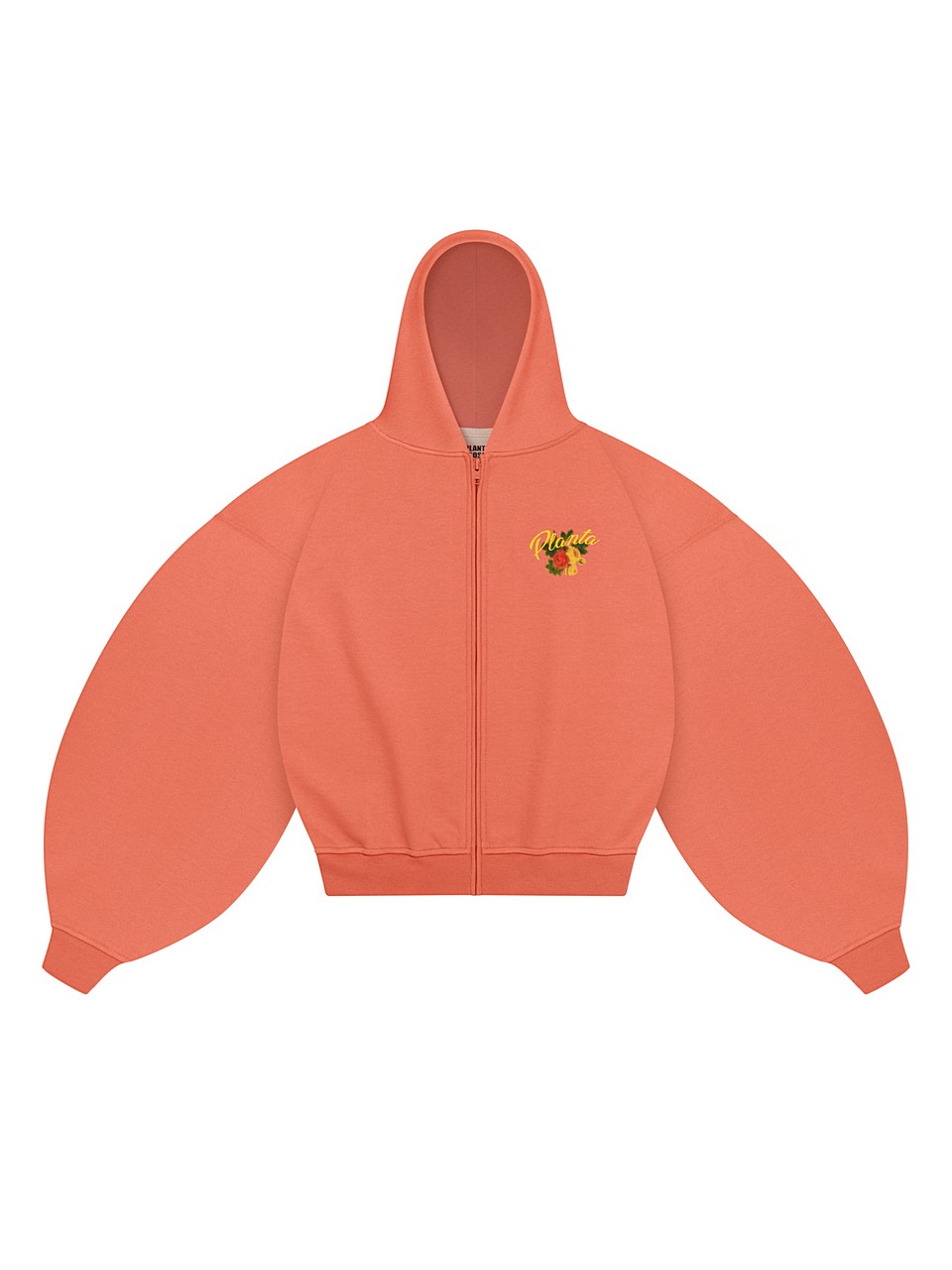 PLEASURE ZIP HOODIE 470-PERSIMMON VELVET
