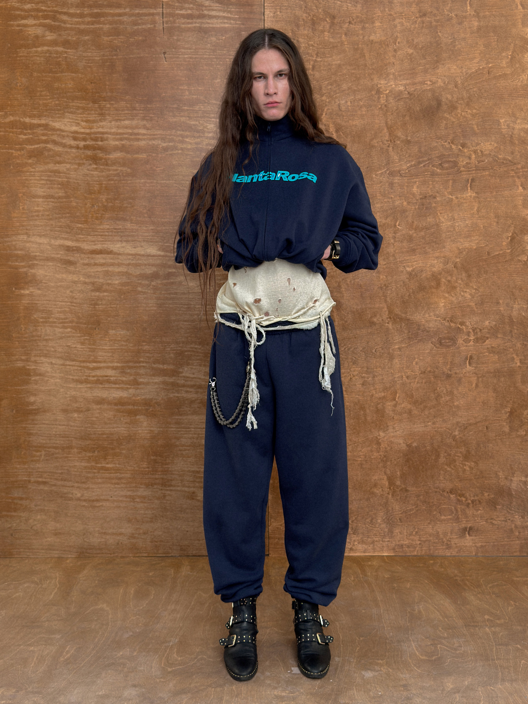 METALLIC-BLUE ZIP