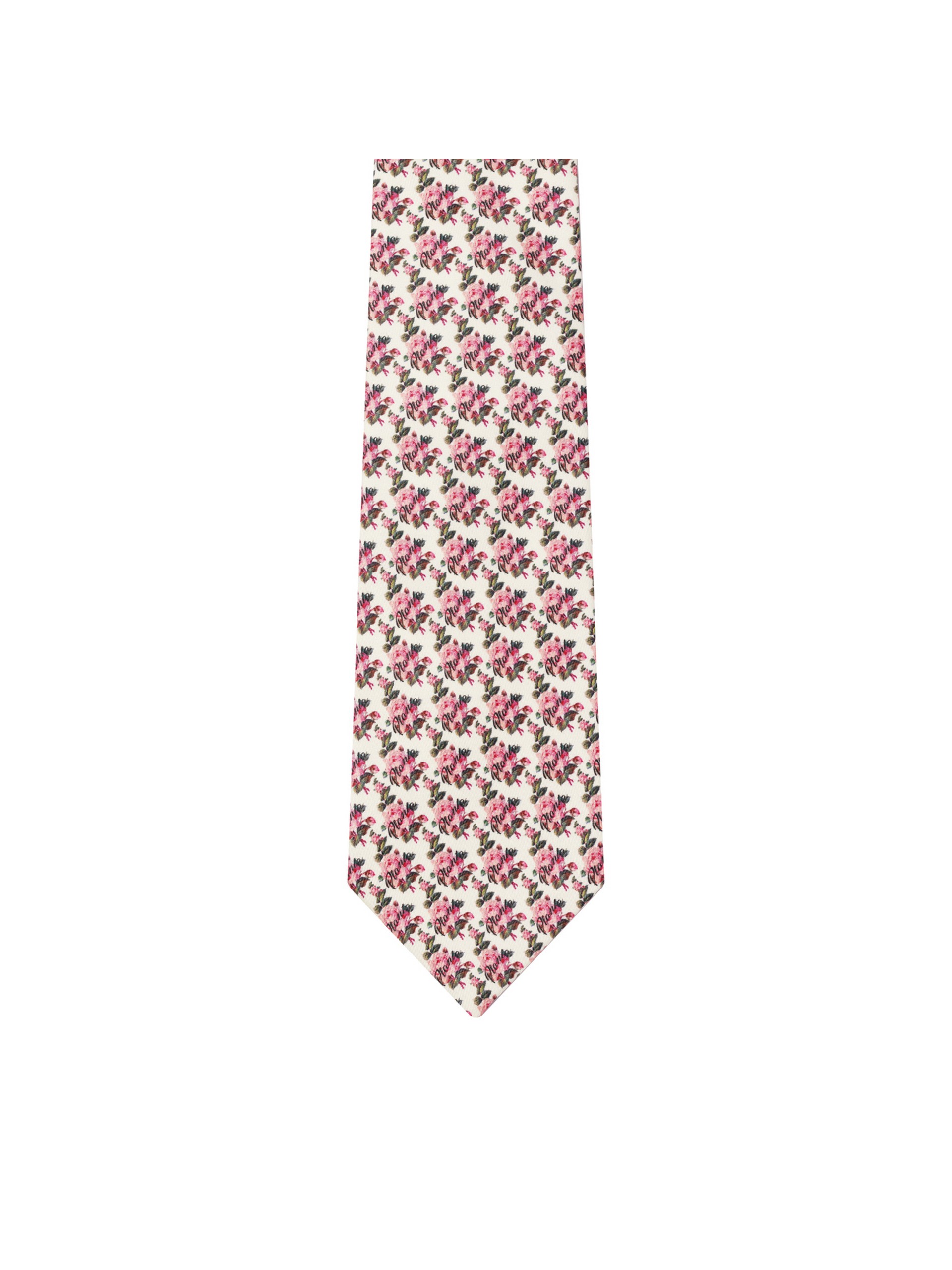 ROSE TIE  BEIGE SILK