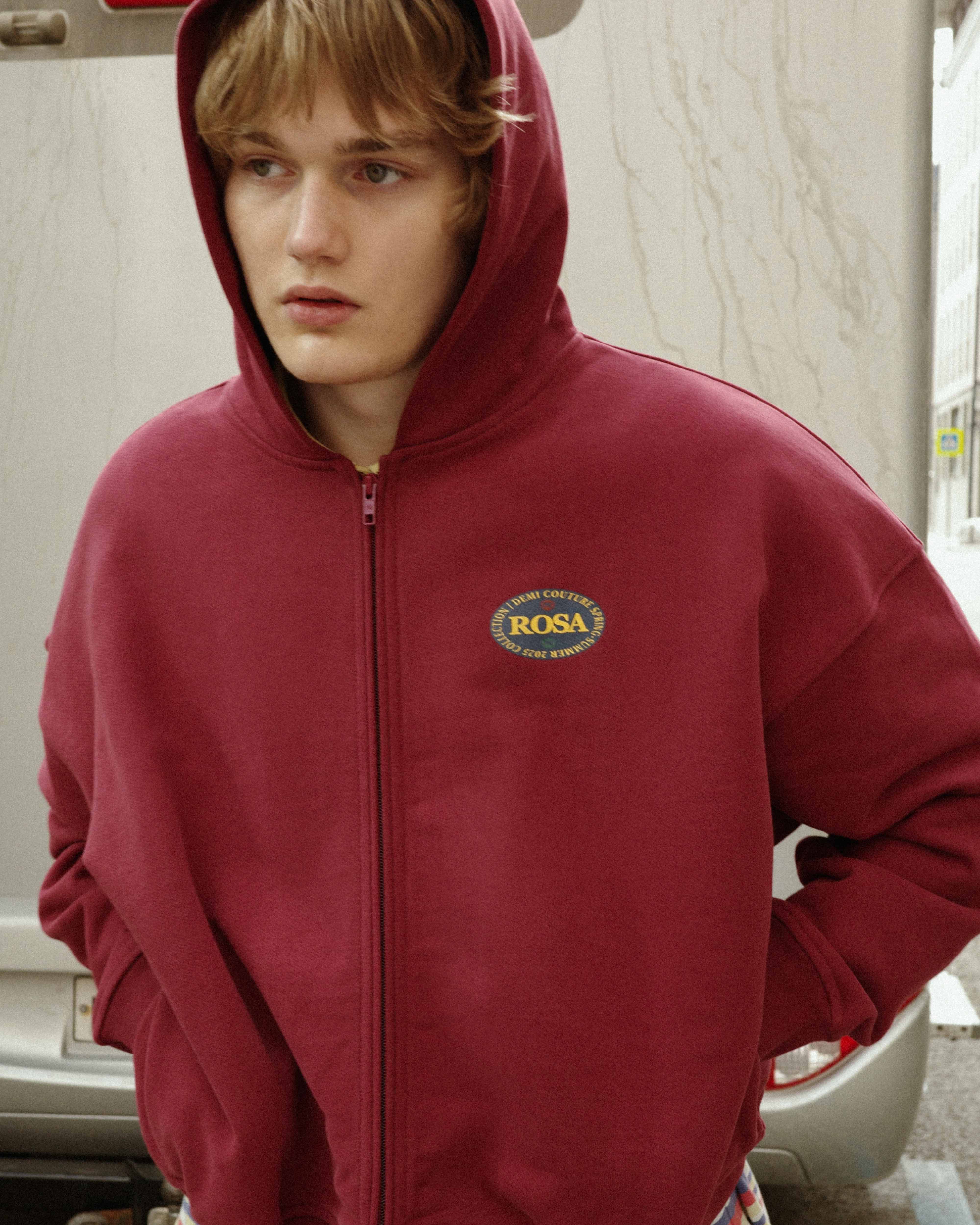 ROSA-FOOD ZIP HOODIE