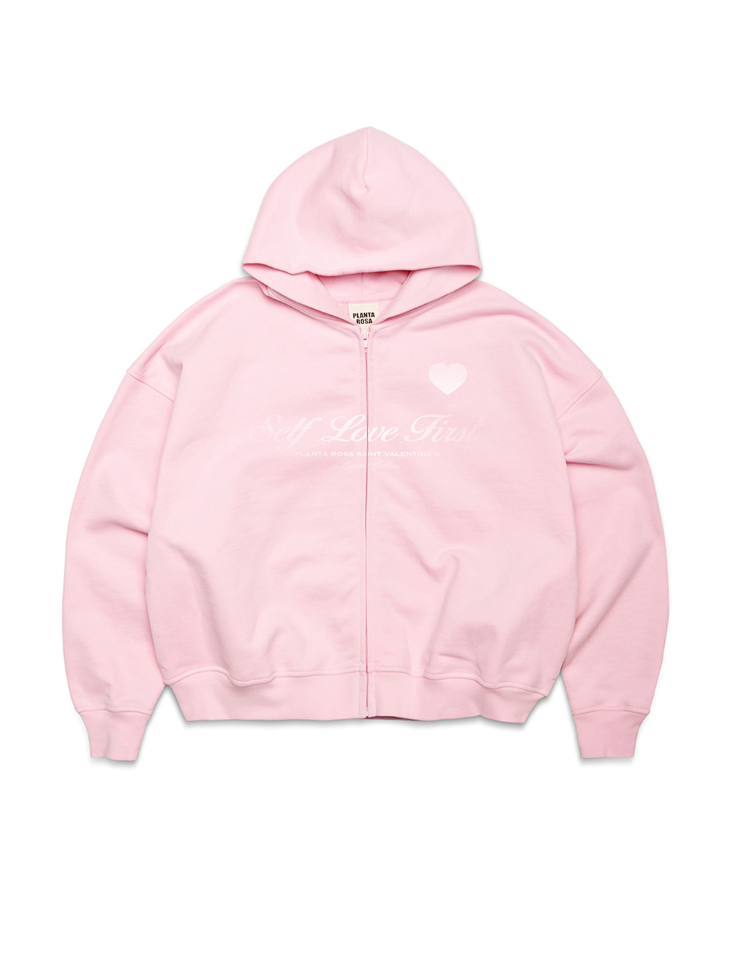 SELF-LOVE  ZIP HOODIE 470-PINKABOO VELVET