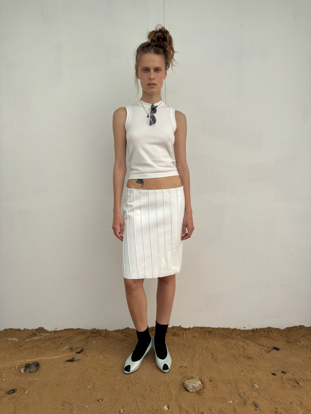 VINYL LEATHER SKIRT