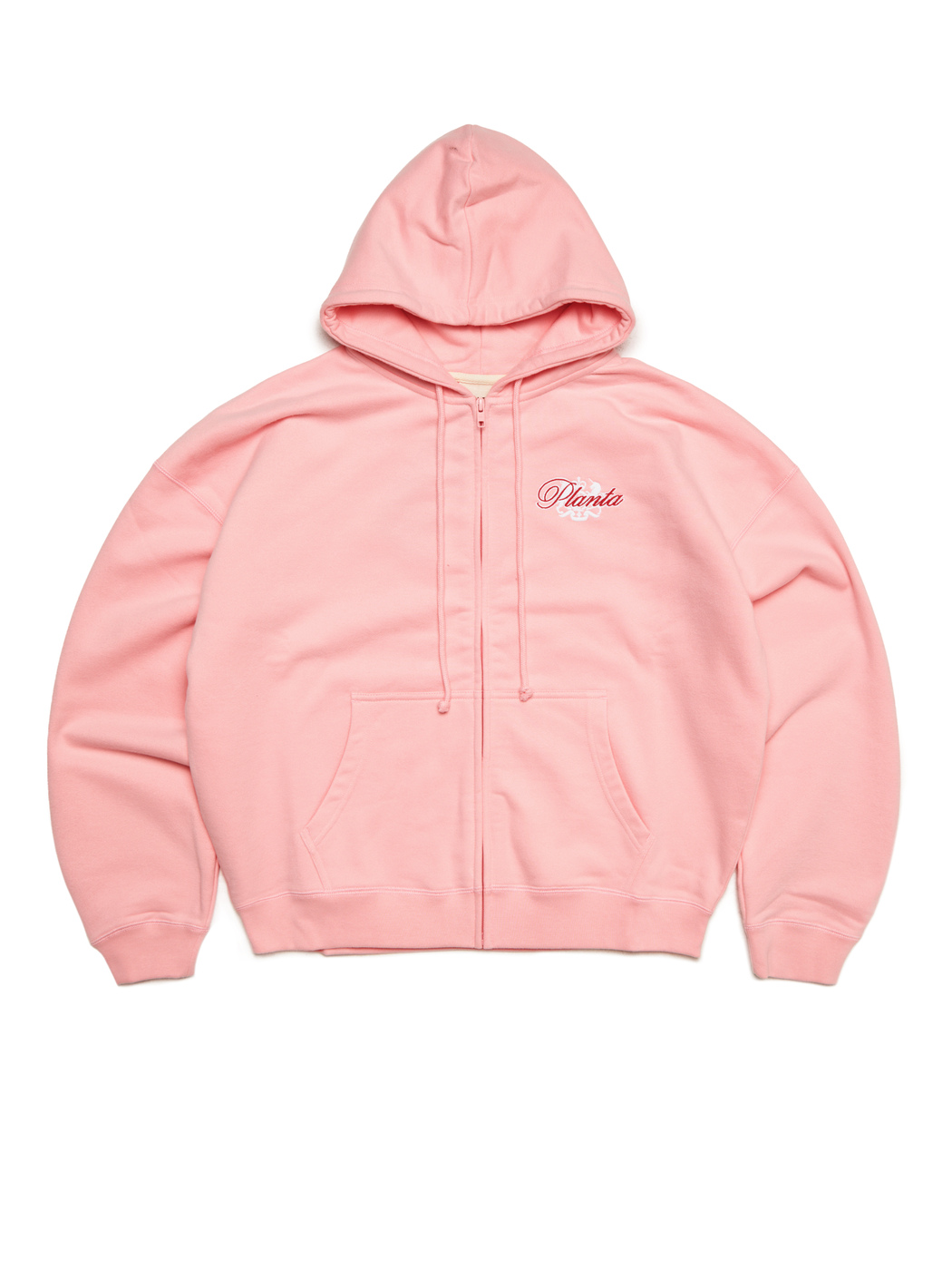 HEART-LULLABY ZIP HOODIE 370-BALLETPINK VELVET