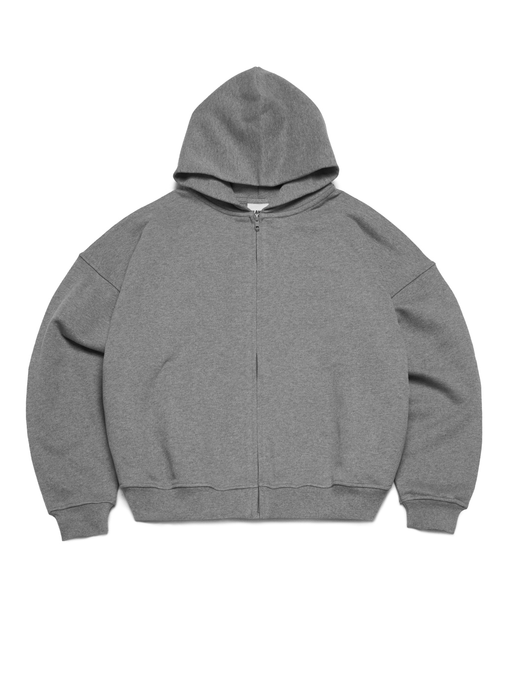 ZIP HOODIE 470-DUSKY GREY VELVET