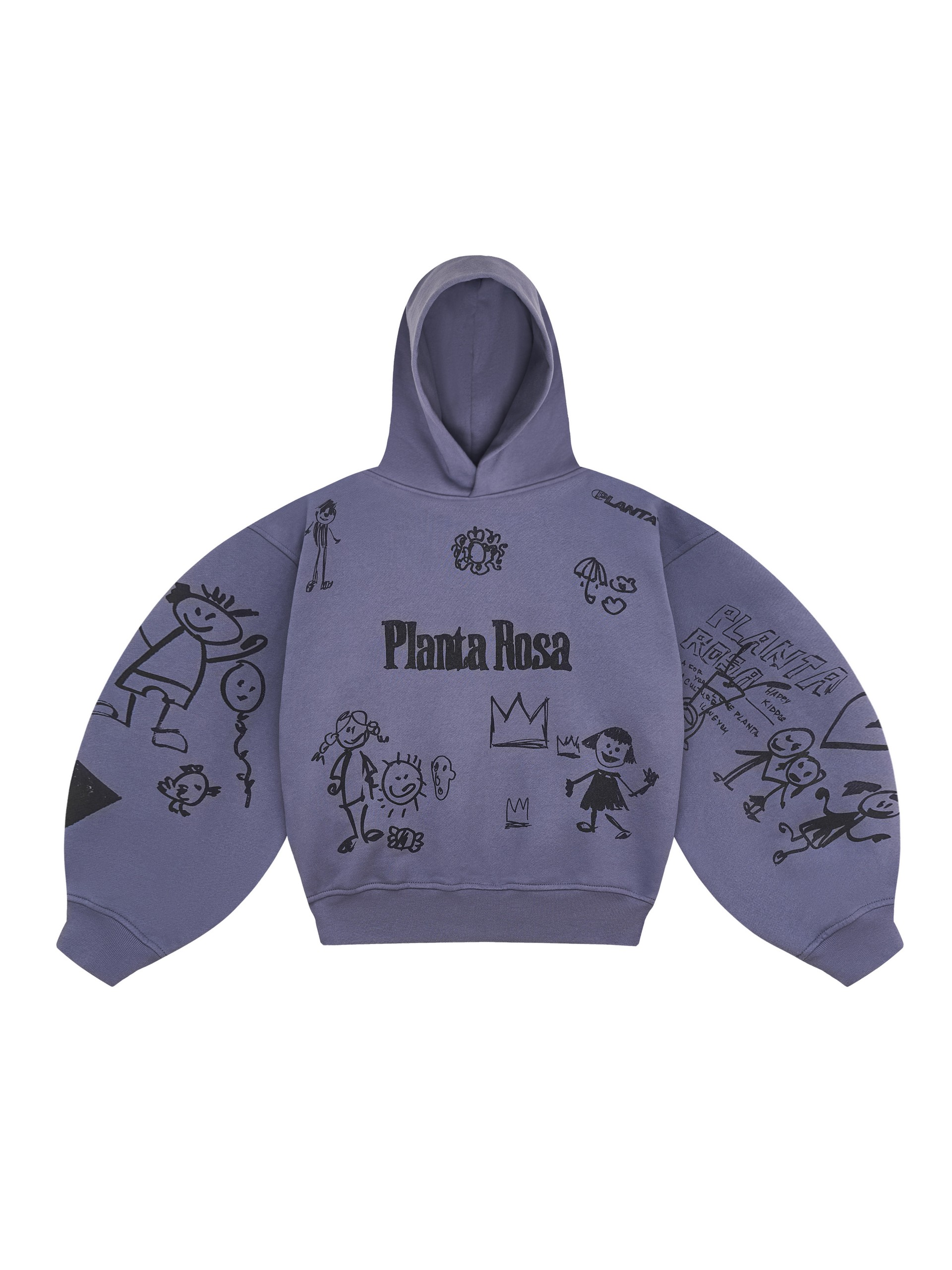 KIDS PLANTA ROSA HOODIE VIOLET