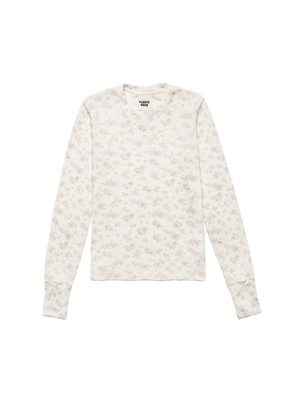 FLOWERS LONG SLEEVE - WAFFLE