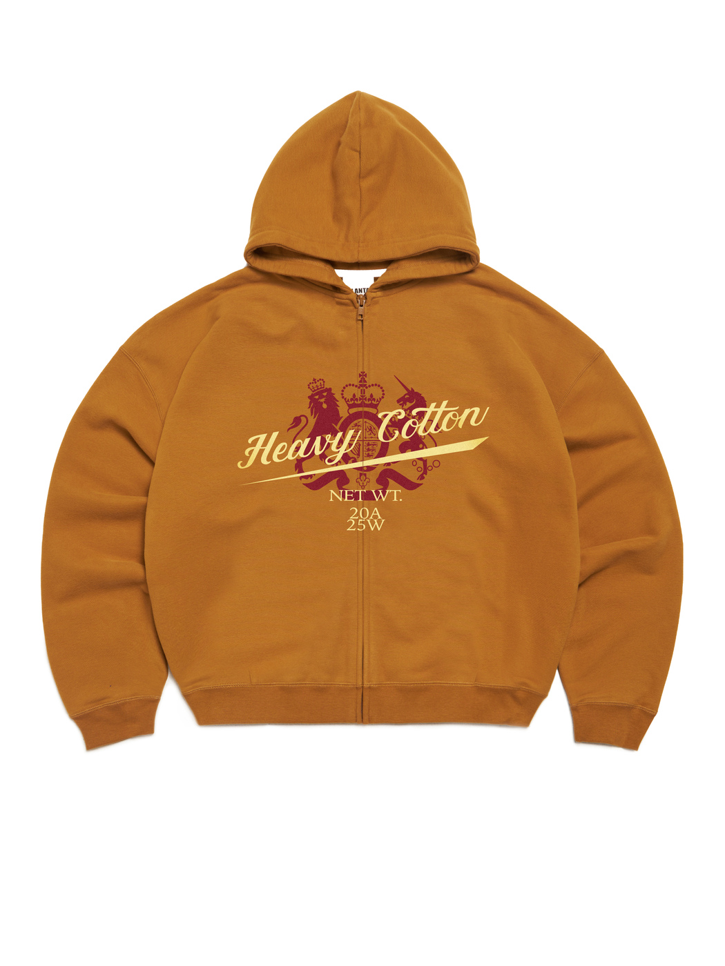 LION AND UNICORN ZIP HOODIE 370-WOOD VELVET